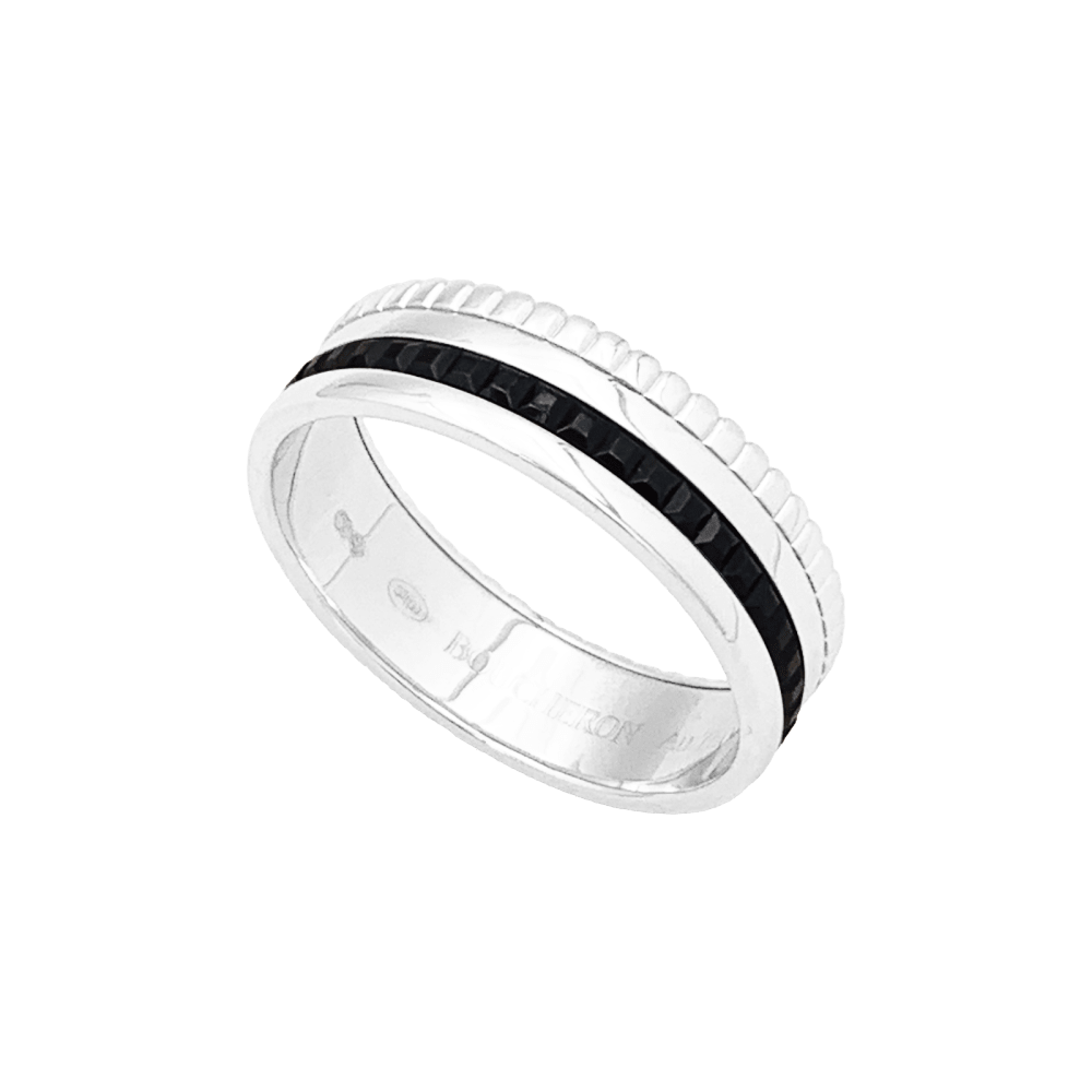 Bague Boucheron,"Quatre Black Edition Small", en or blanc.