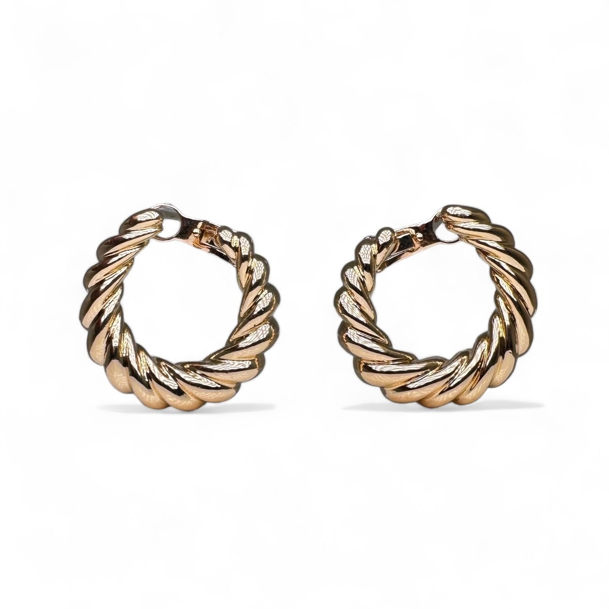 CARTIER Boucles d’oreilles créoles en or jaune. - Maison Eloe