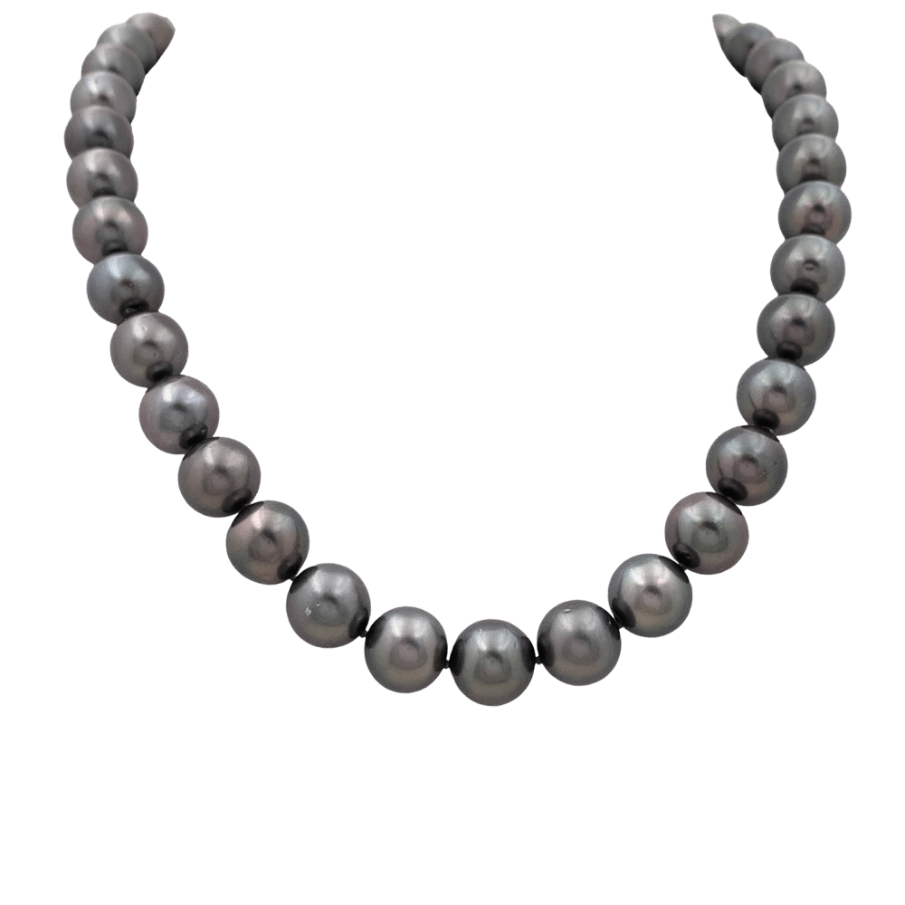 Collier perles de Tahiti, or jaune. - Maison Eloe