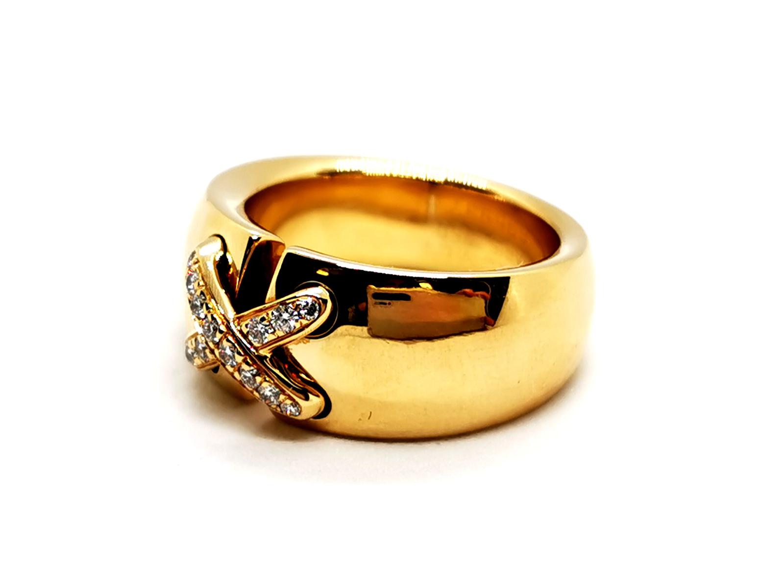 Chaumet Links Ring Yellow Gold Diamond