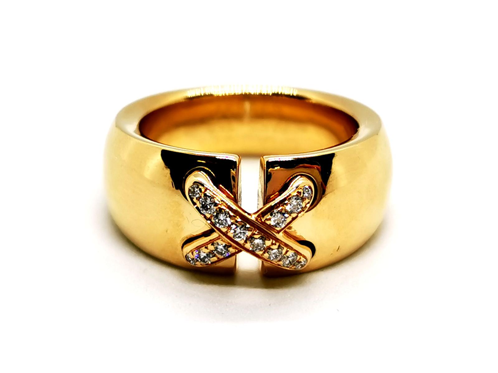 Chaumet Links Ring Yellow Gold Diamond