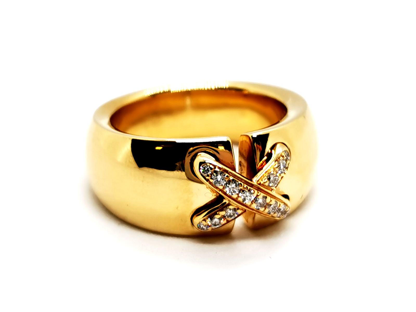 Chaumet Links Ring Yellow Gold Diamond