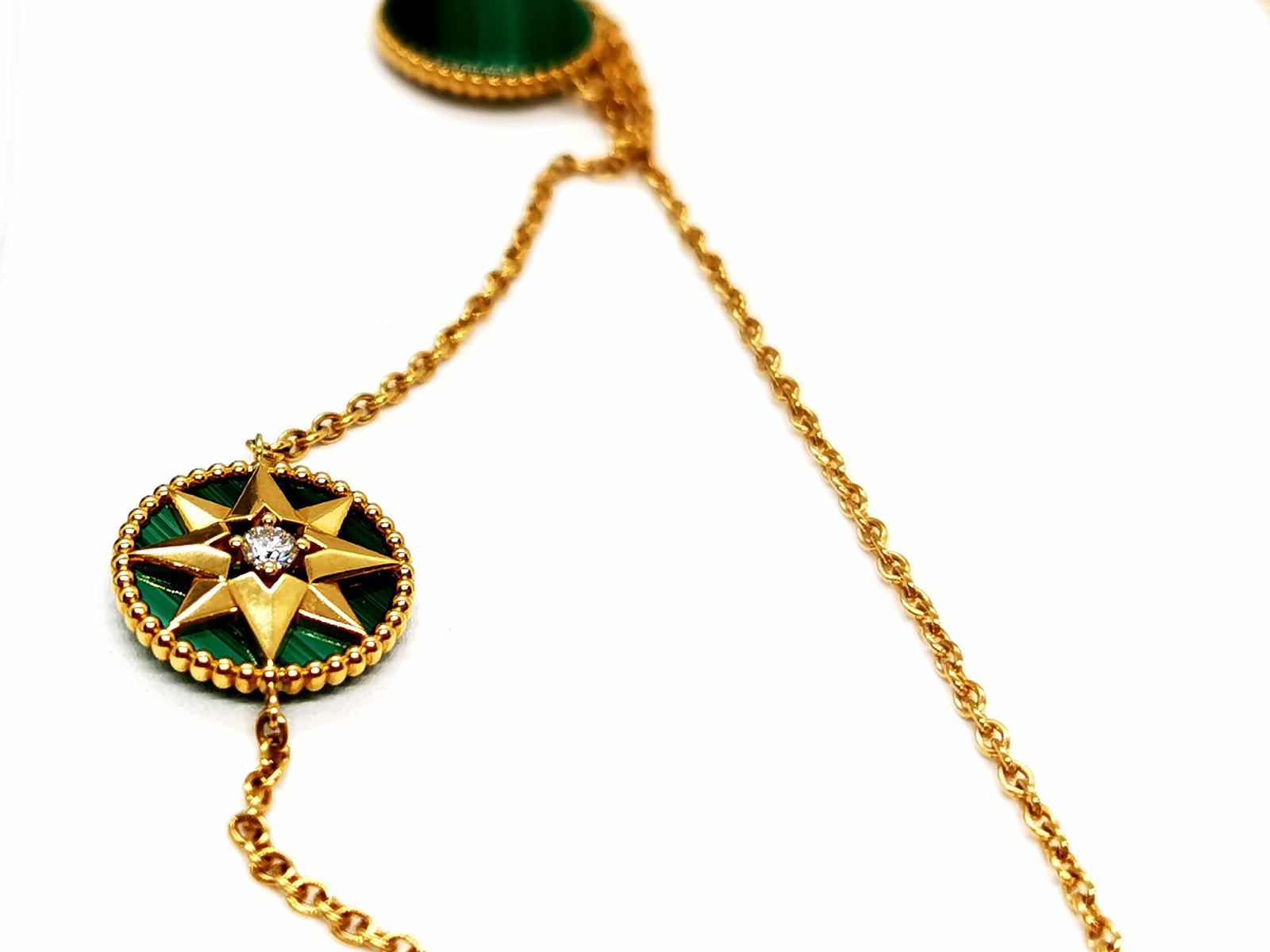 Dior Rose des vents necklace Yellow gold Diamond