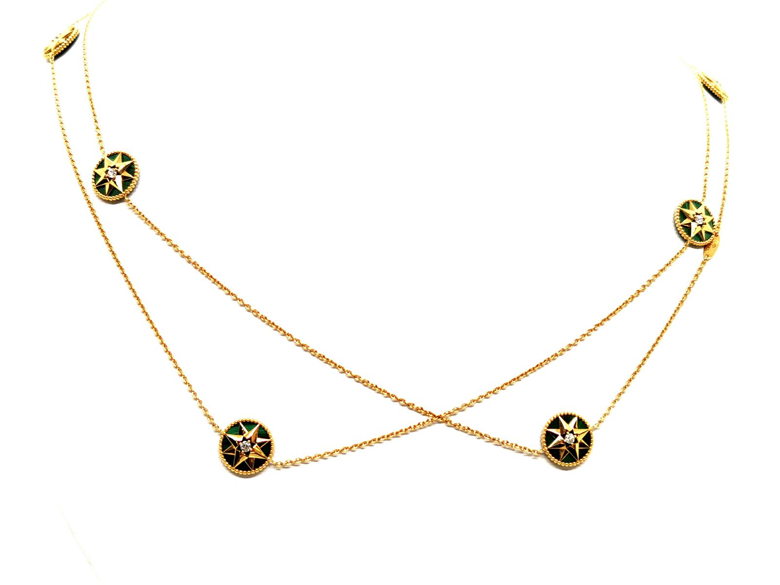 Dior Rose des vents necklace Yellow gold Diamond