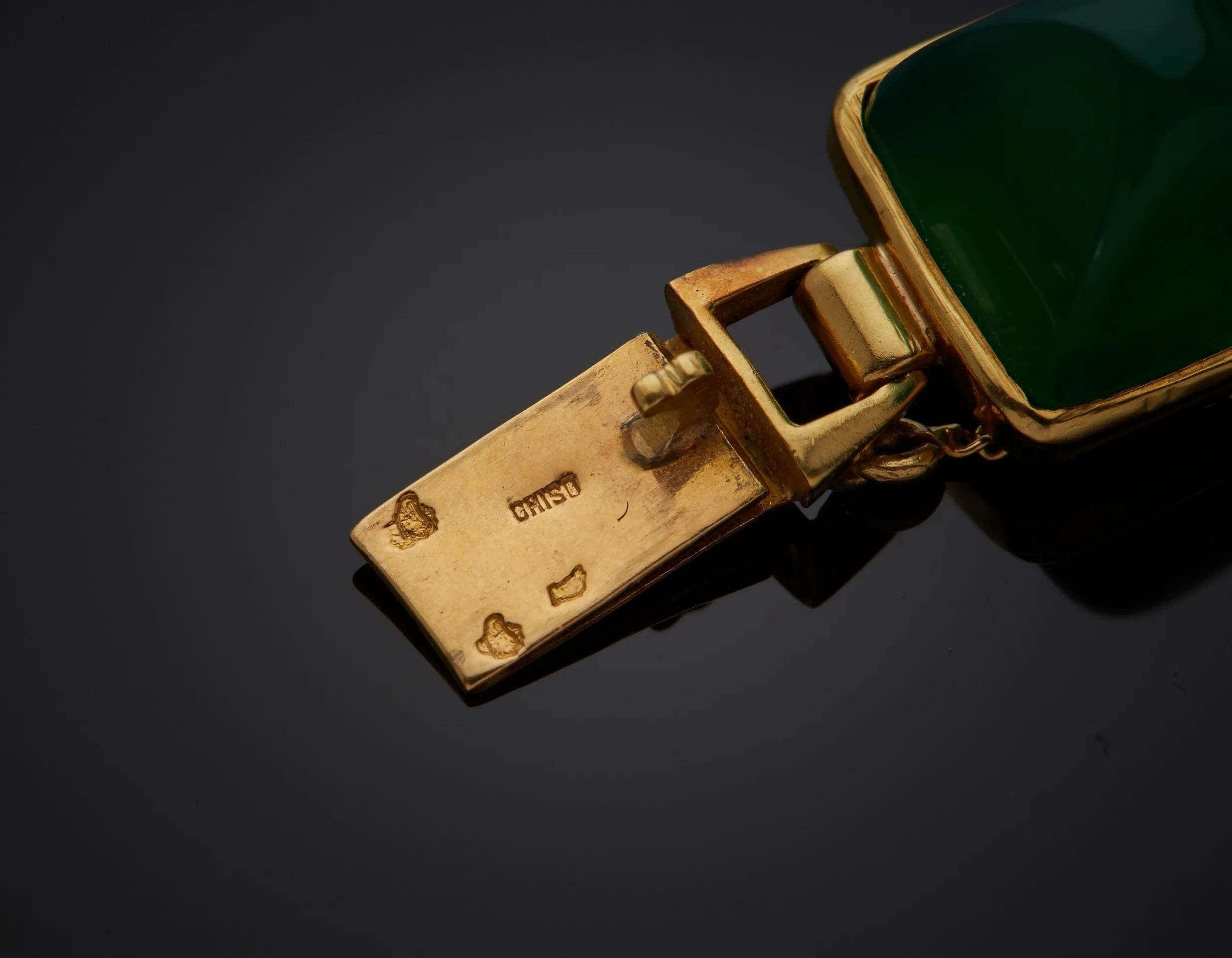 GHISO Bracelet en or et chrysoprases. - Maison Eloe