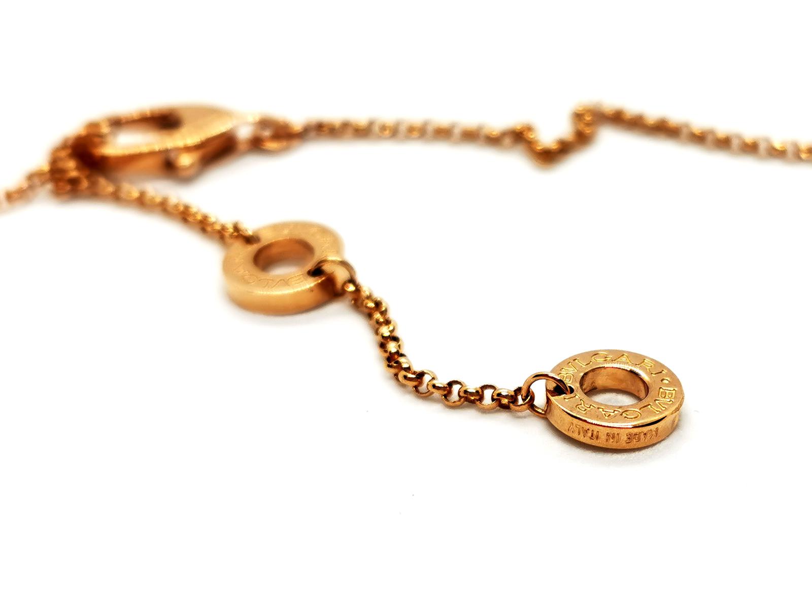 Bulgari Cuore Heart Necklace Rose gold Mother-of-pearl