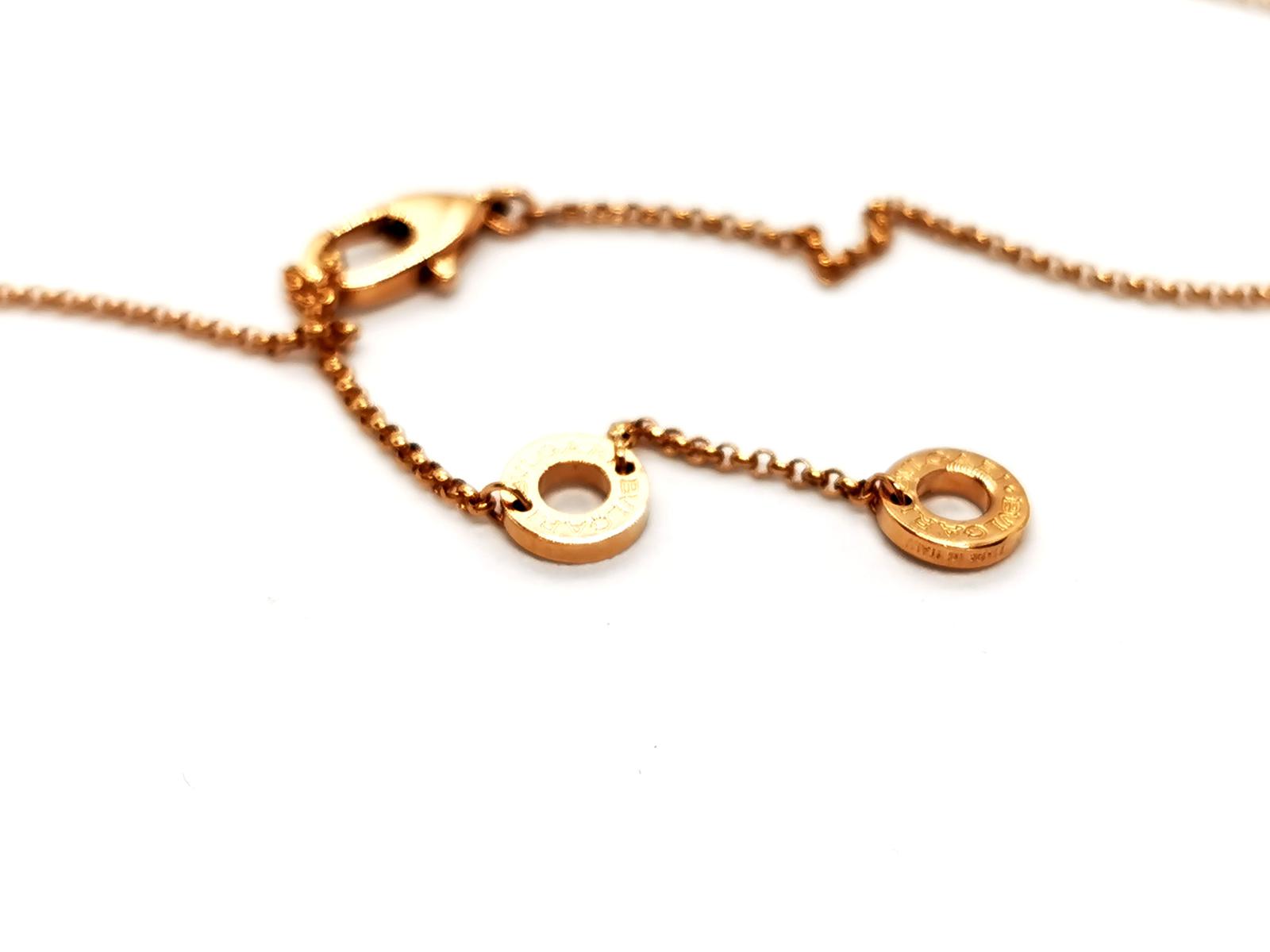 Bulgari Cuore Heart Necklace Rose gold Mother-of-pearl