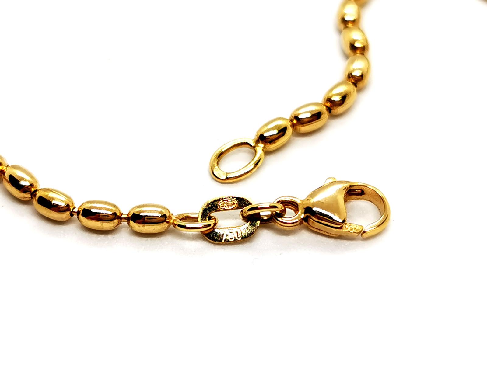 Fred Olive Mesh Necklace Yellow Gold