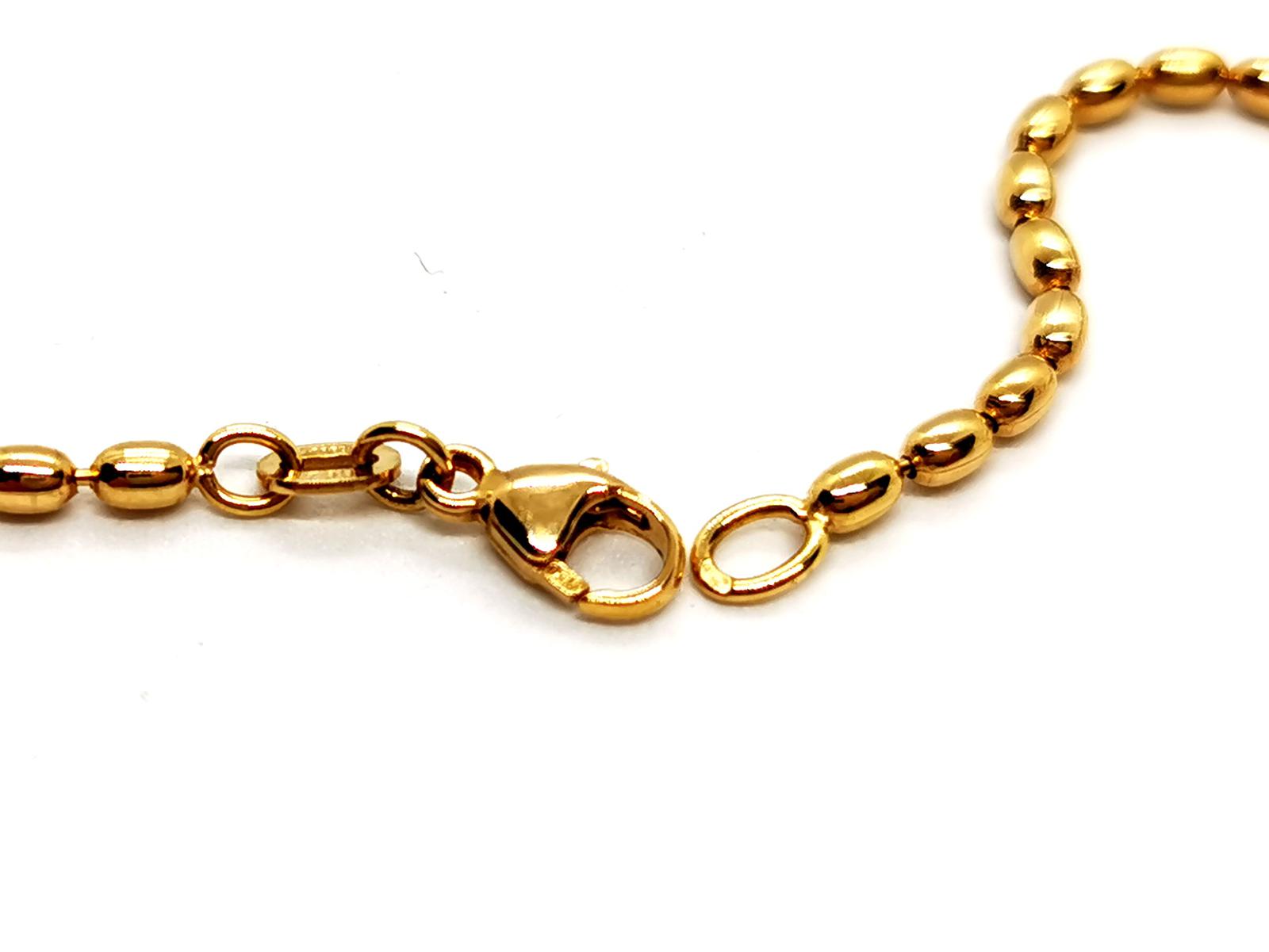 Fred Olive Mesh Necklace Yellow Gold