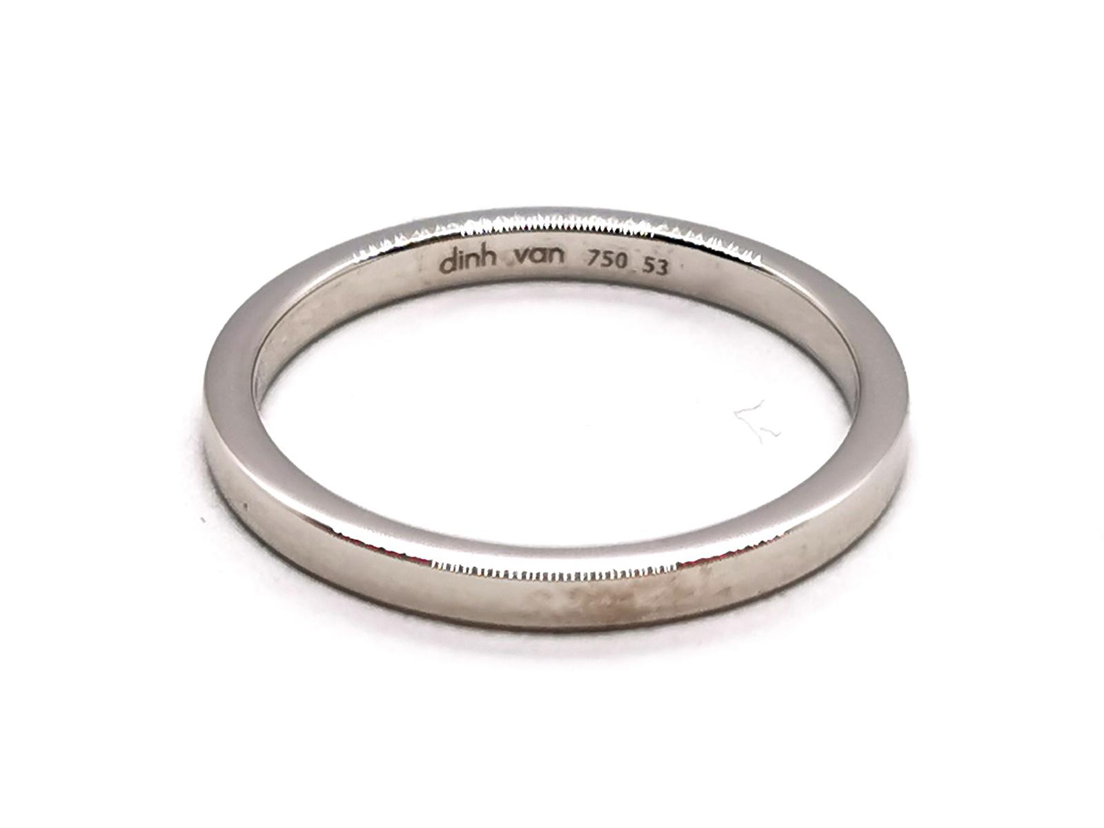 Dinh Van White Gold Wedding Ring