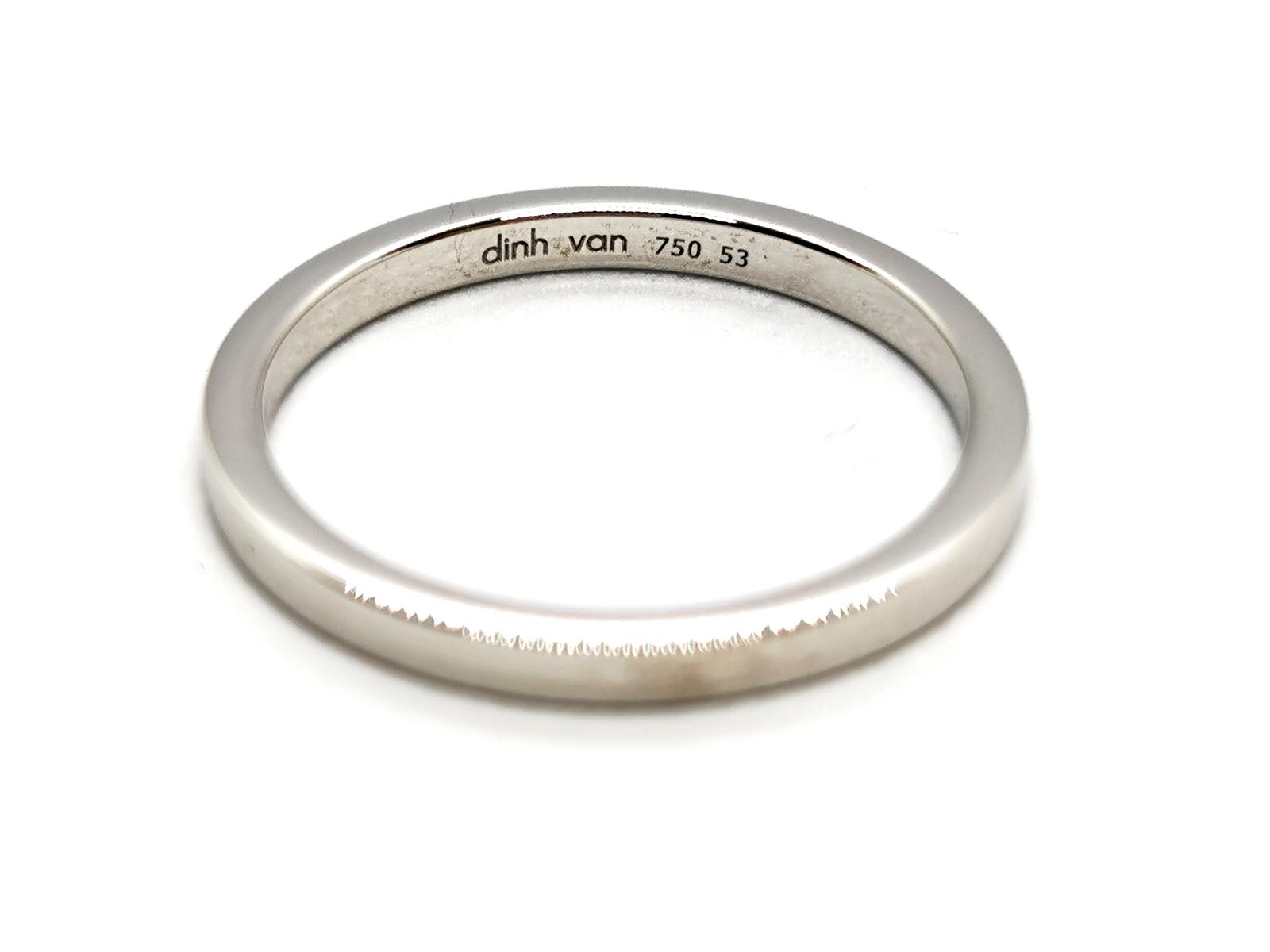 Dinh Van White Gold Wedding Ring
