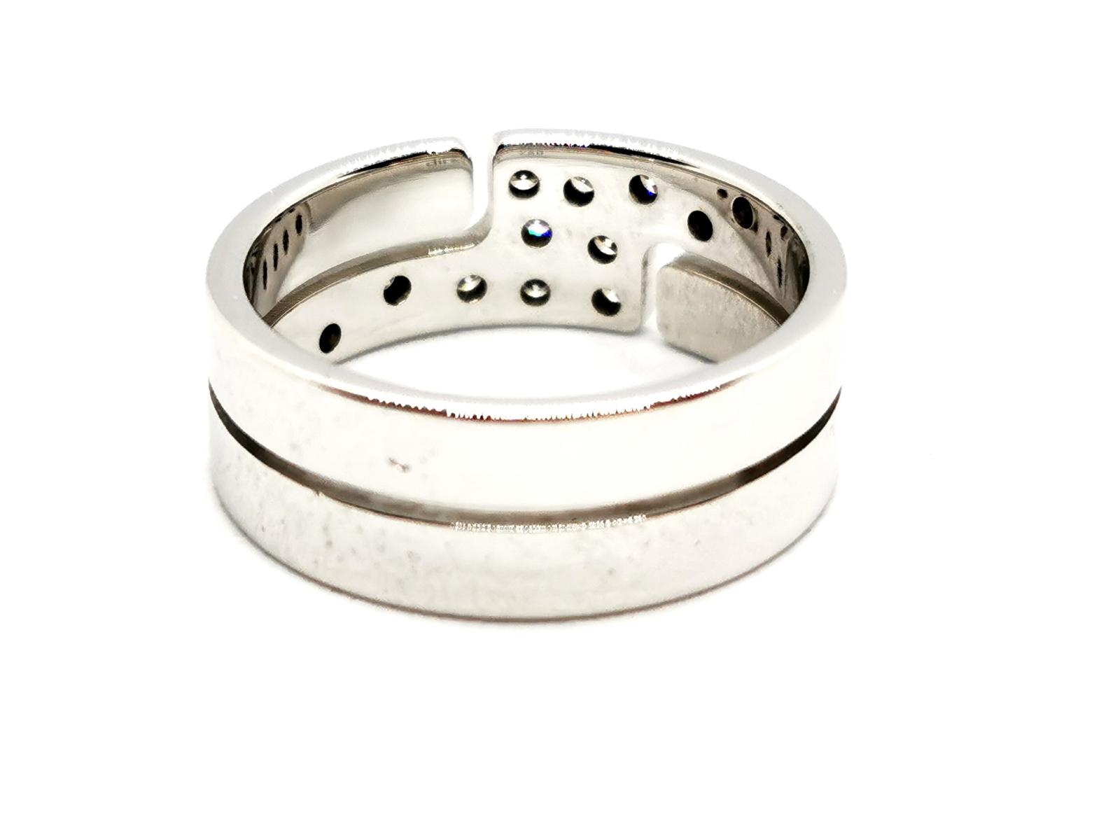 Dinh Van Seventies Ring White Gold Diamond