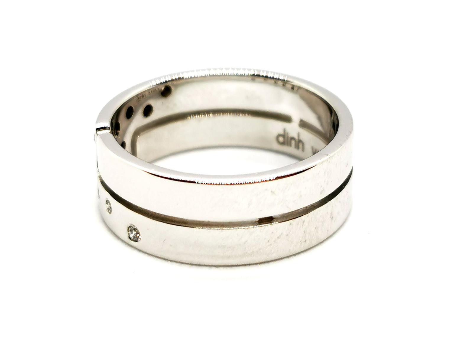 Dinh Van Seventies Ring White Gold Diamond