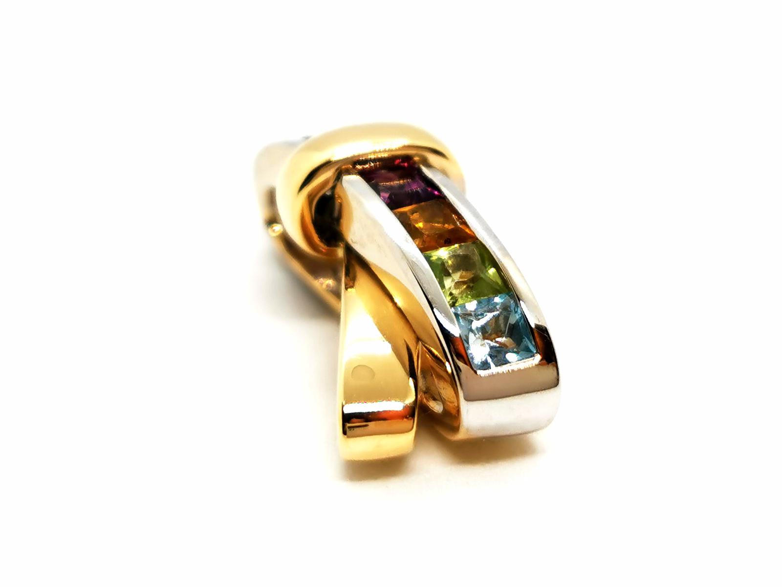 Guy Laroche Pendant White gold, Yellow gold Amethyst