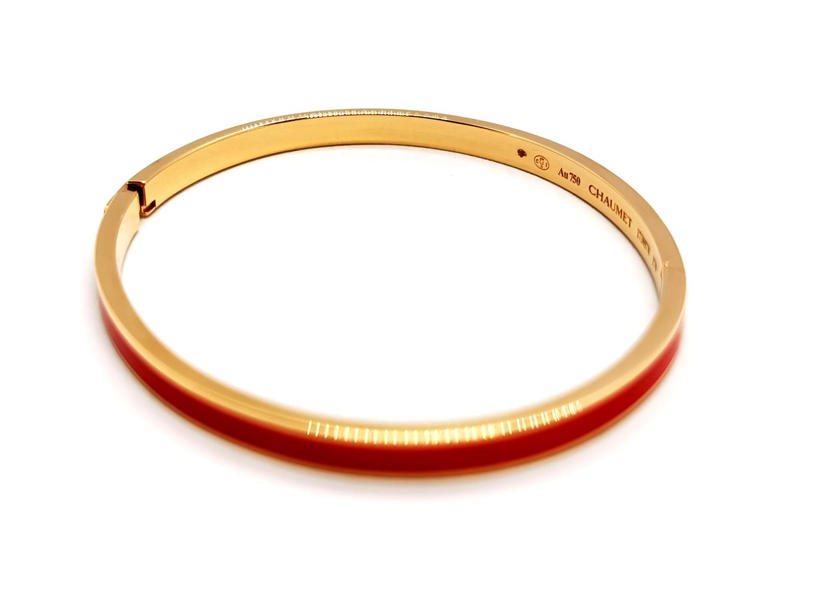 Chaumet Links Bangle Bracelet Rose Gold Diamond