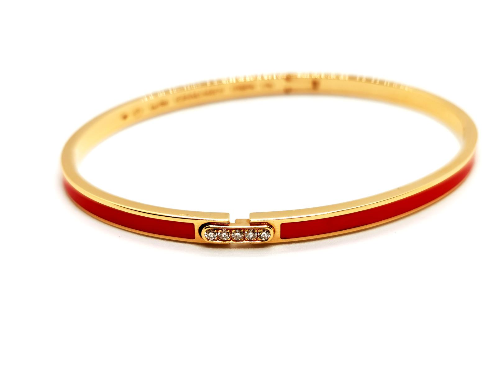 Chaumet Links Bangle Bracelet Rose Gold Diamond