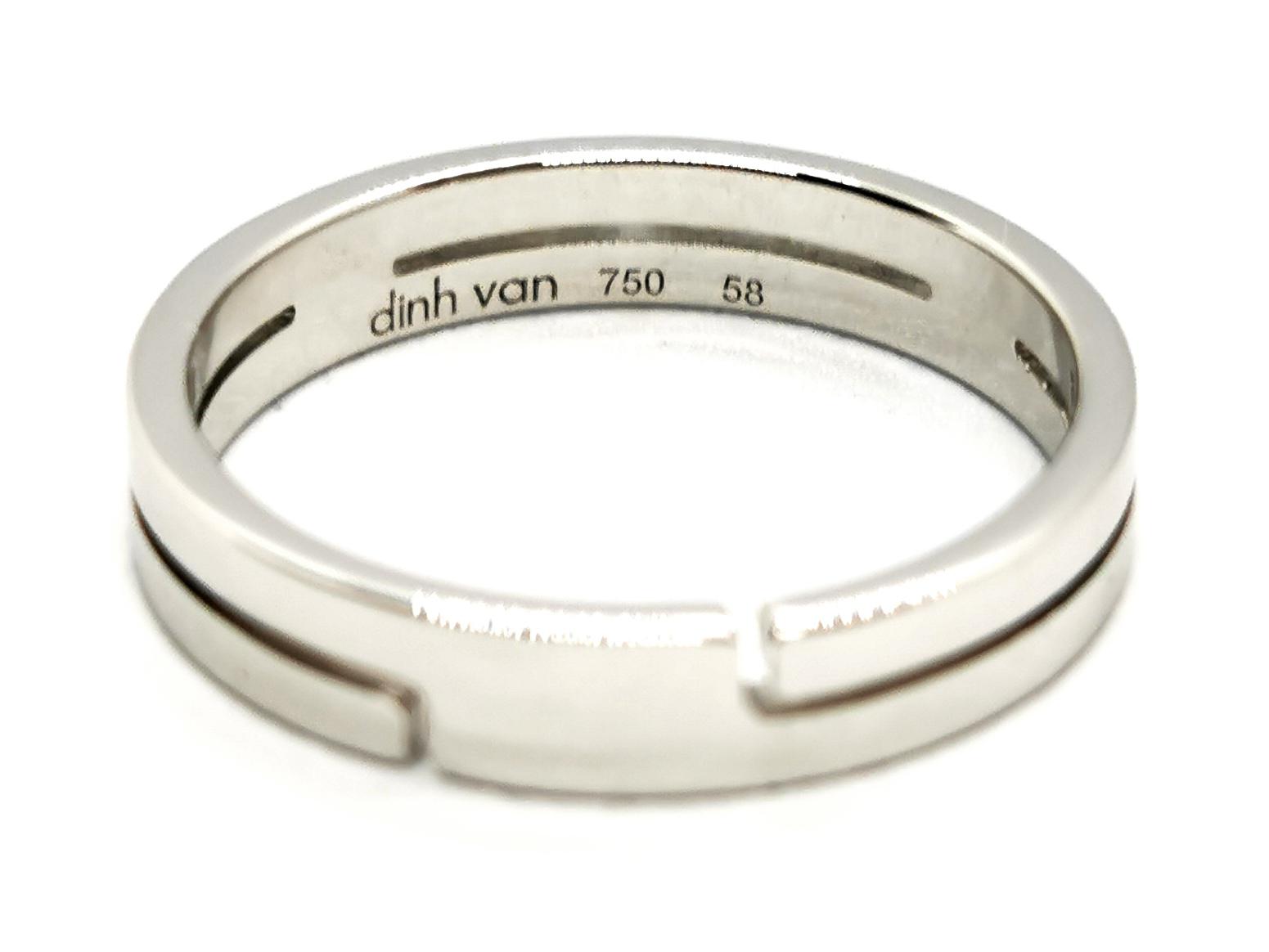 Dinh Van Alliance Ring Seventies White gold