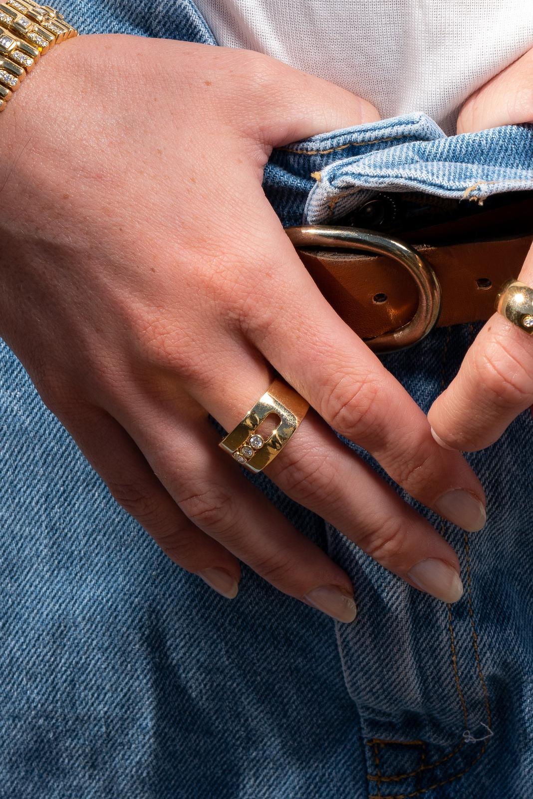 Messika Move Ring Yellow Gold Diamond