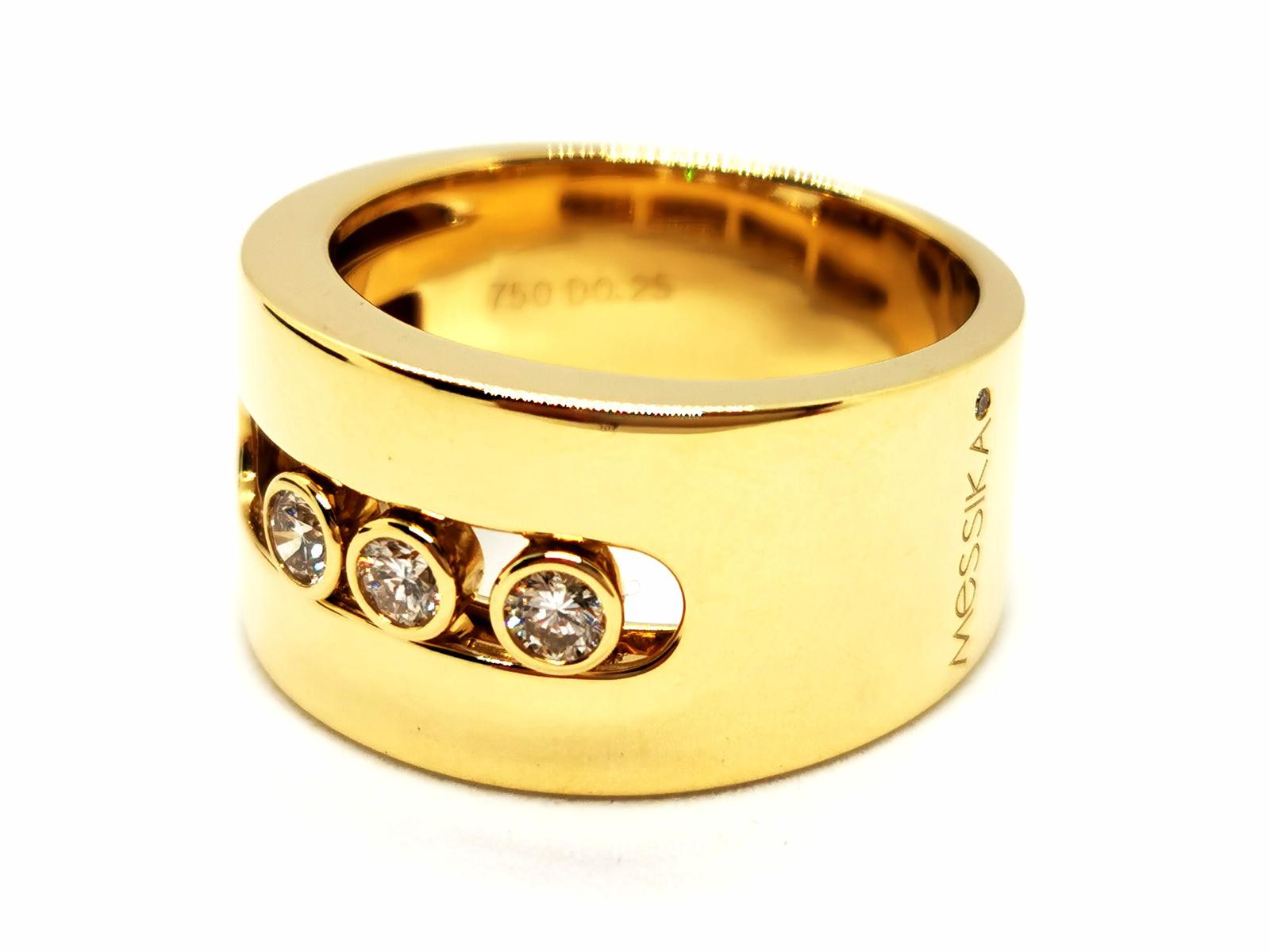Messika Move Ring Yellow Gold Diamond