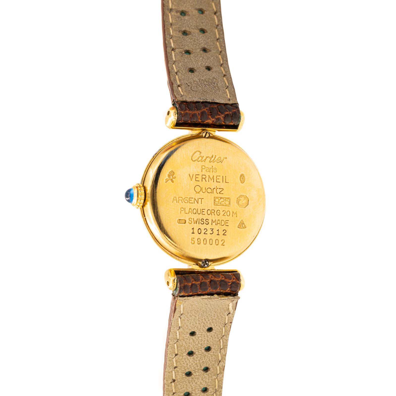 Cartier Vintage Vendôme Vermeil Watch
