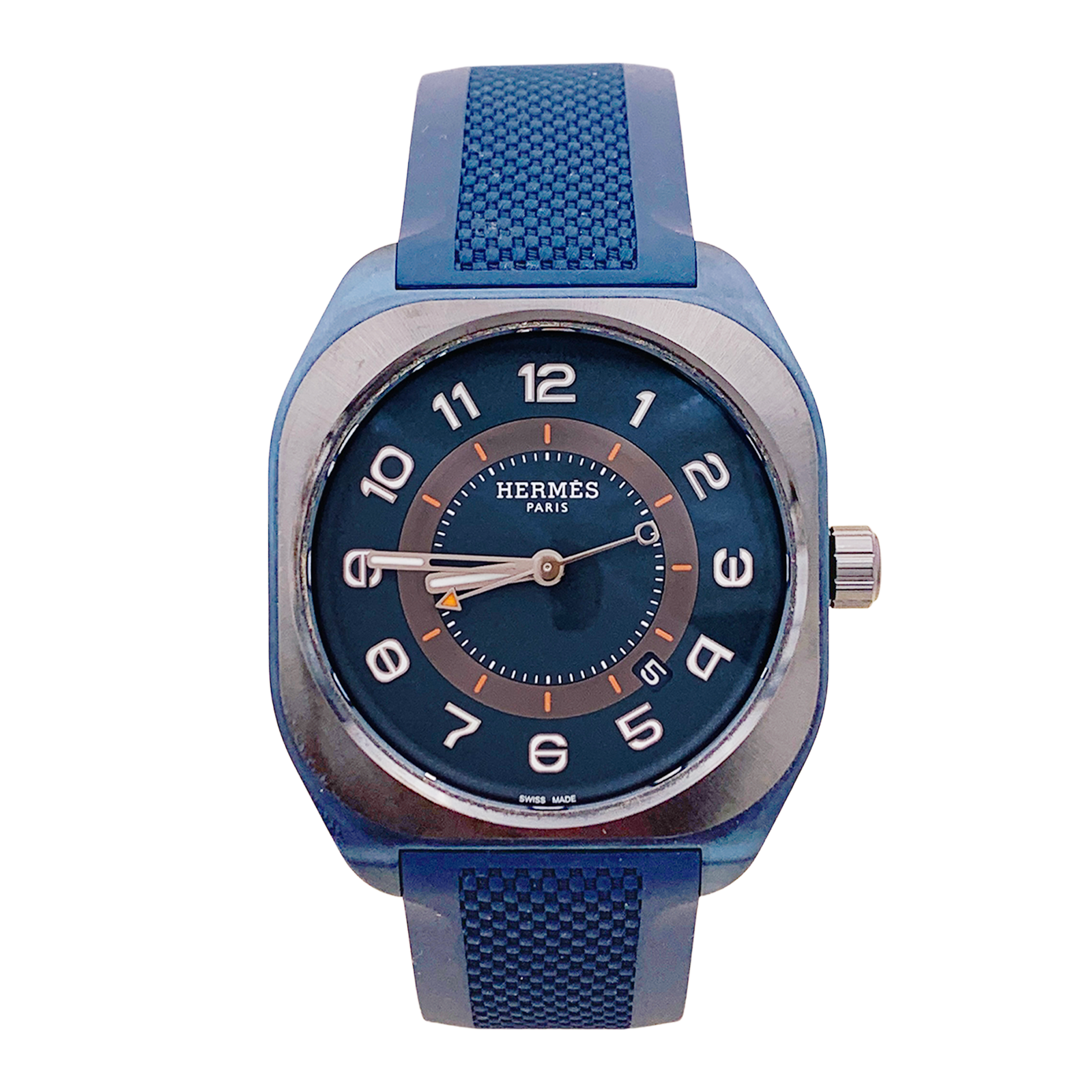 Montre Hermès, "H08", titane, caoutchouc.