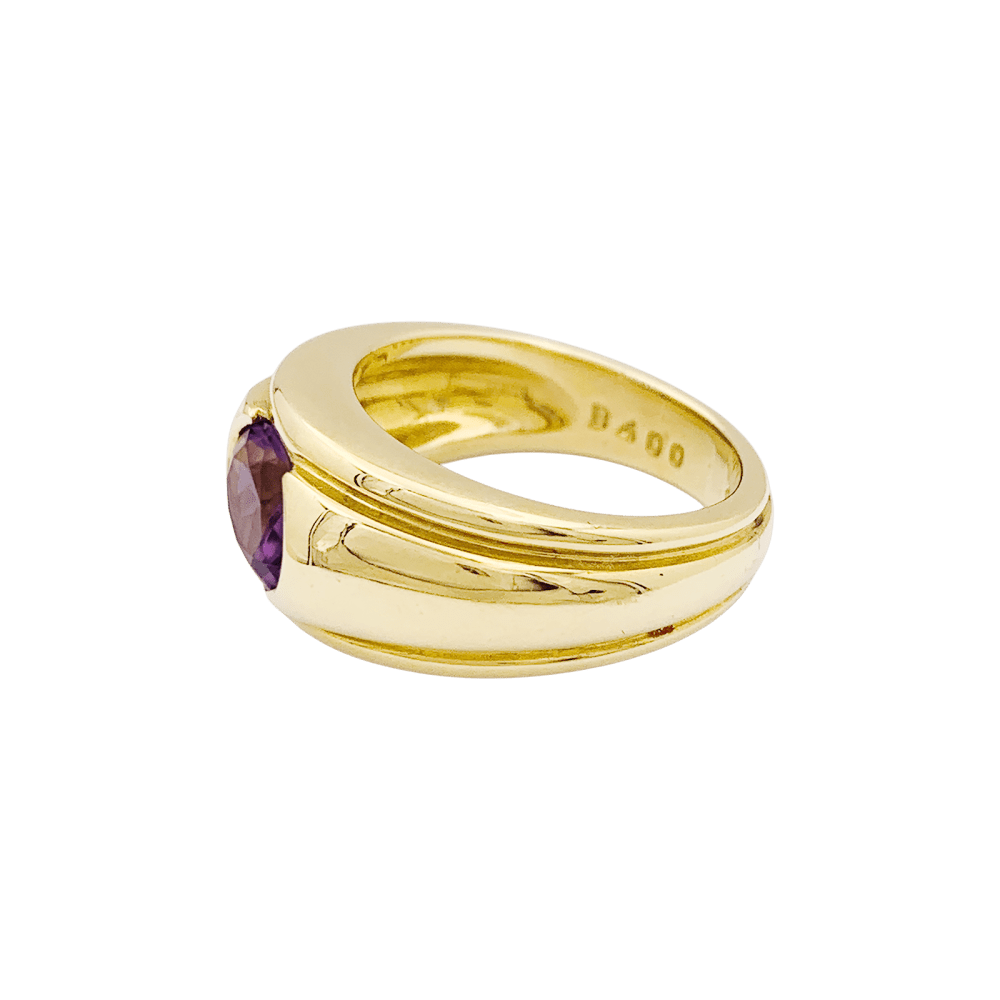 Bague Boucheron, "Roxane", or jaune, améthyste.