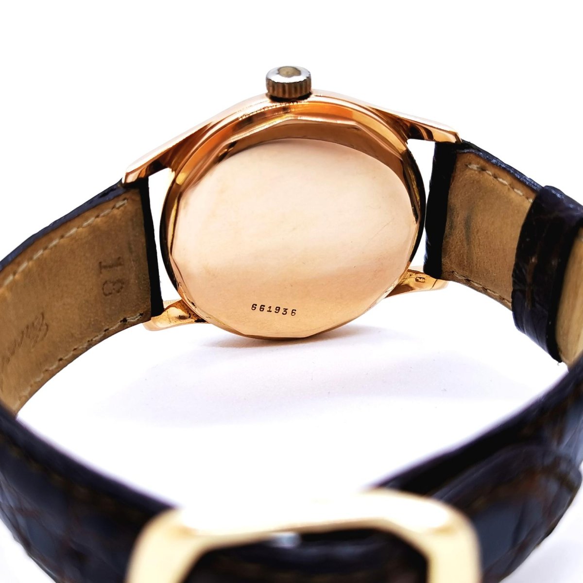 Zenith Montre Or jaune sur Cuir - Maison Eloe