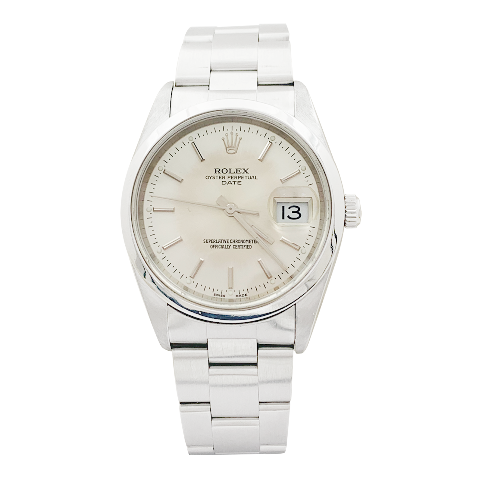 Montre Rolex, "Oyster Perpetual Date", acier.