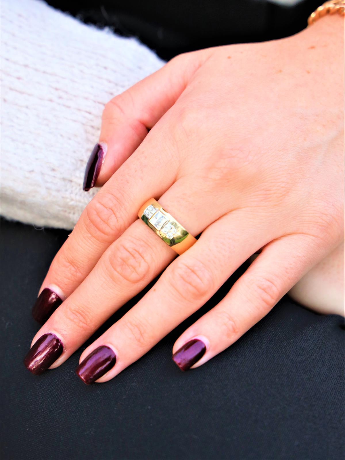 Diamani Belle Epoque Ring Yellow Gold, White Gold Diamond