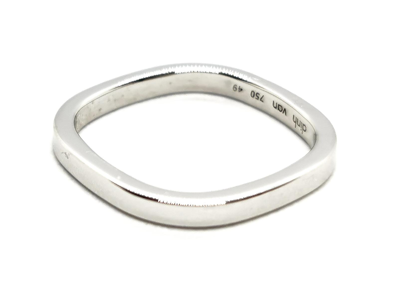 Dinh Van Square Alliance Ring White Gold