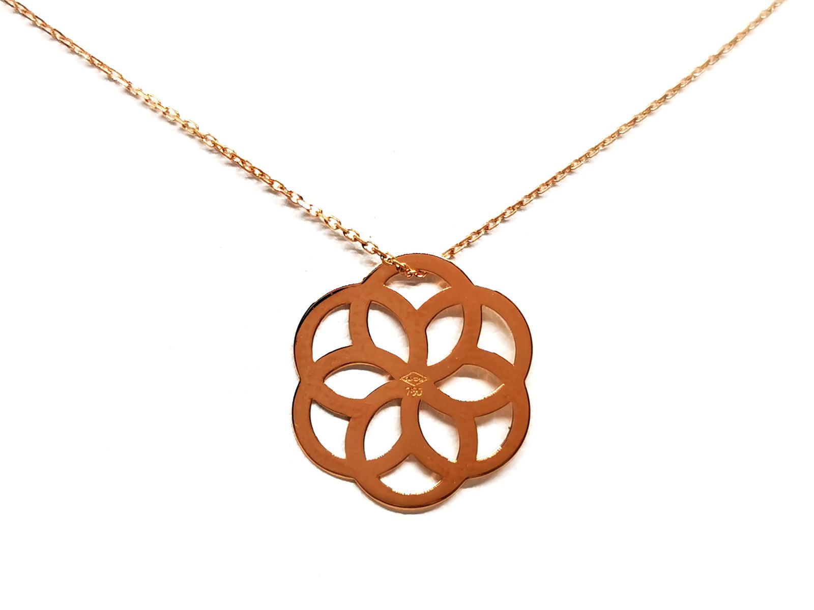 Vanrycke Necklace Chain + Pendant Rose Gold
