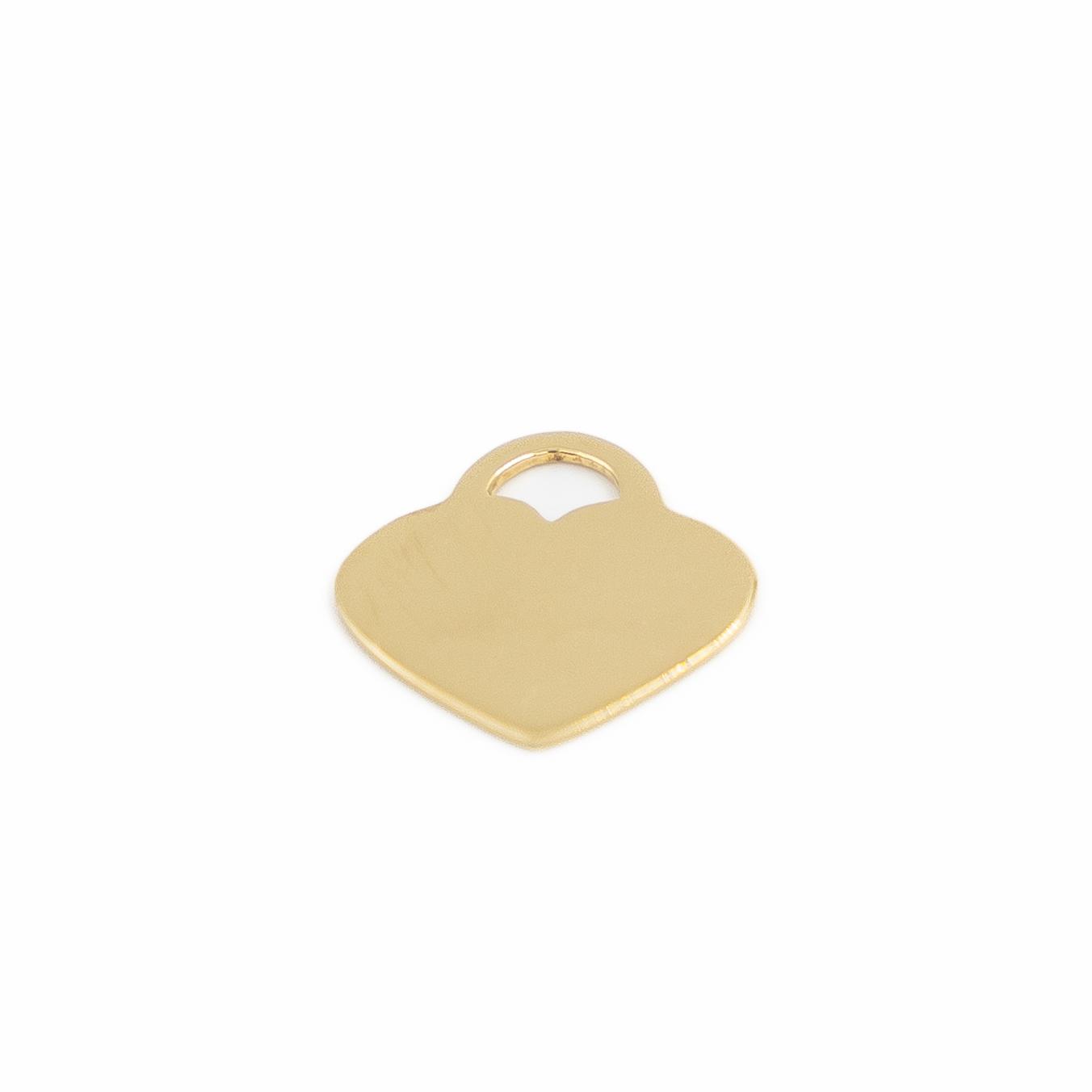 Dinh Van Secret Heart Pendant Yellow Gold