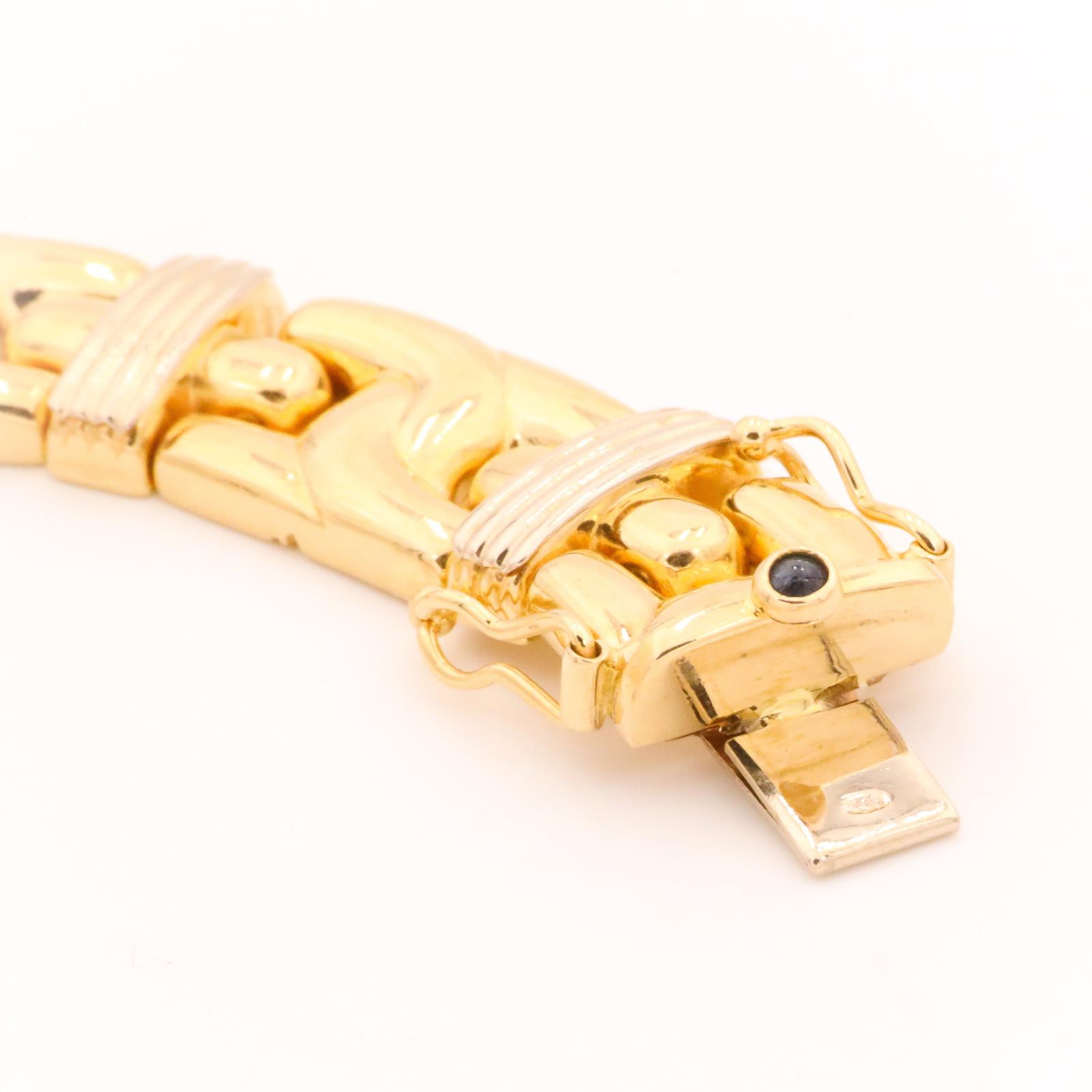 Caplain Saint André Yellow Gold Sapphire Necklace