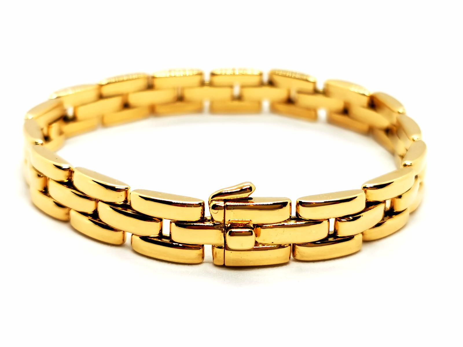 Cartier Panther Mesh Bracelet Yellow Gold
