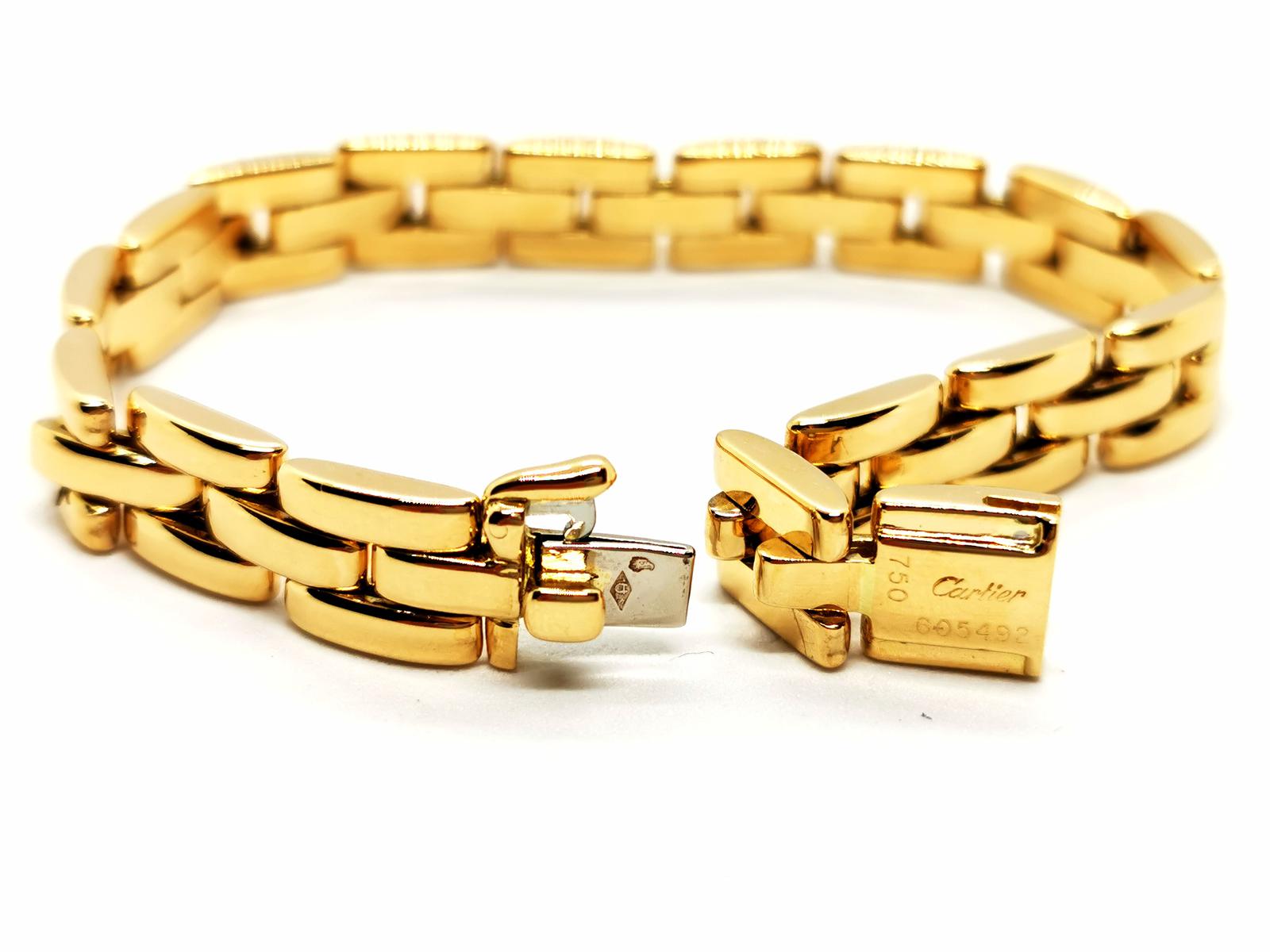 Cartier Panther Mesh Bracelet Yellow Gold