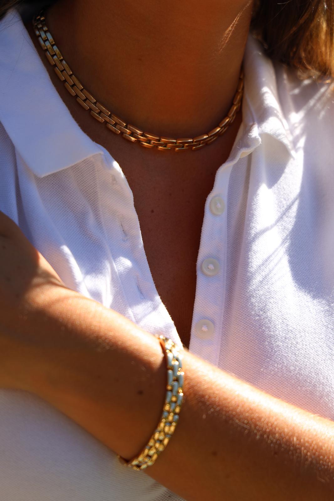 Cartier Panther Mesh Bracelet Yellow Gold