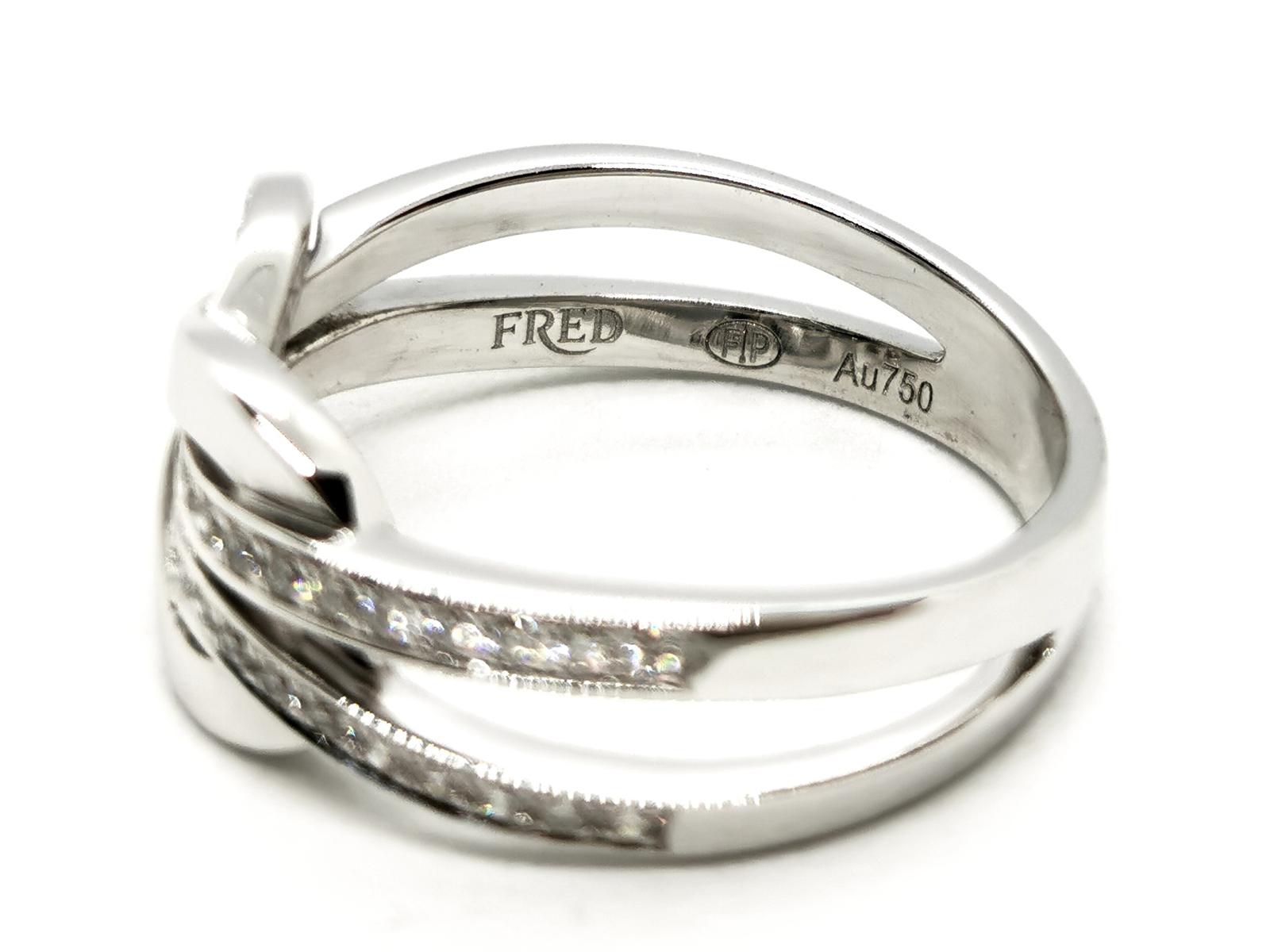 Fred Infinite Chance Ring White Gold Diamond