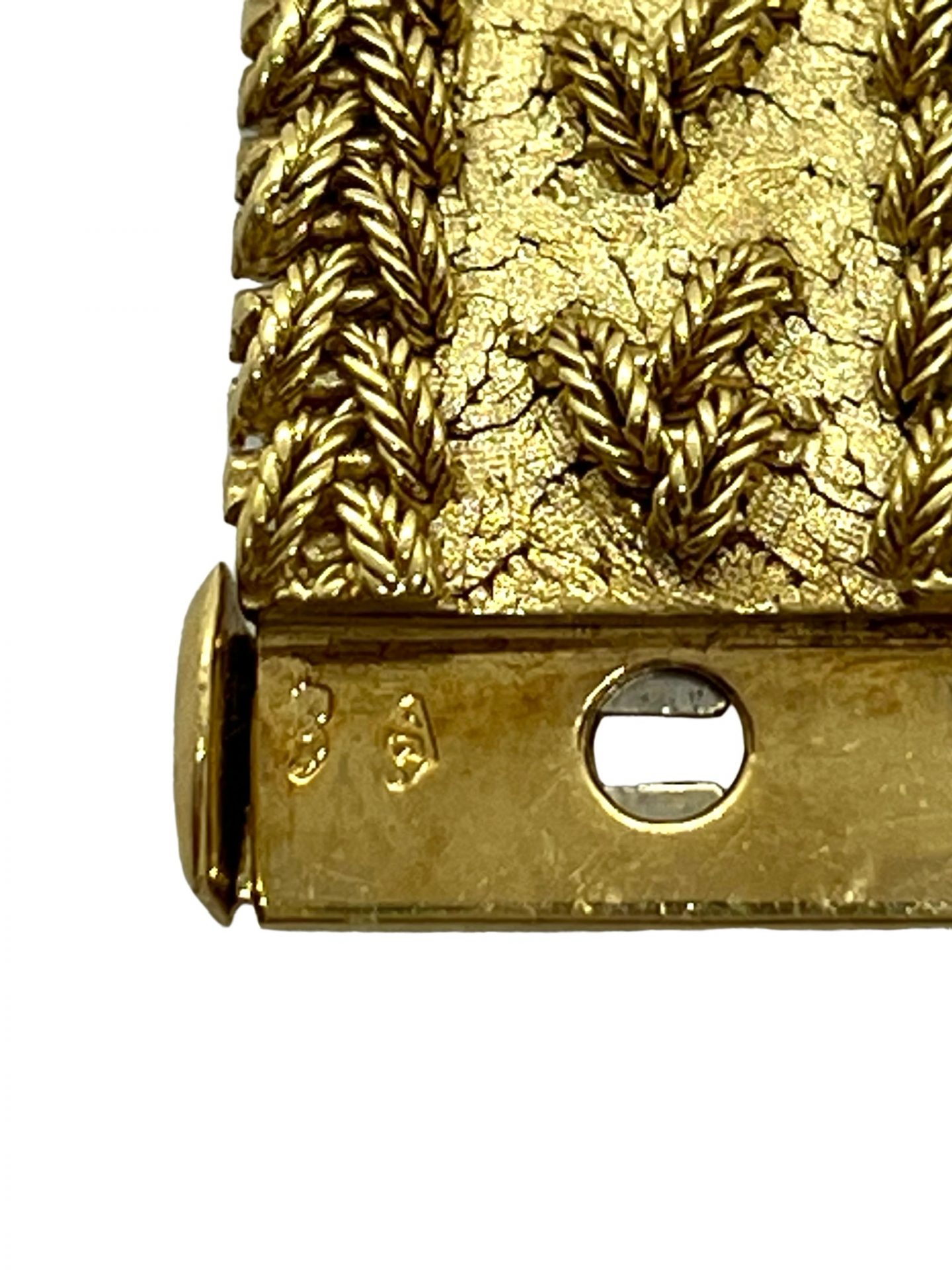 Gay Frères, Polish mesh bracelet, 18K gold