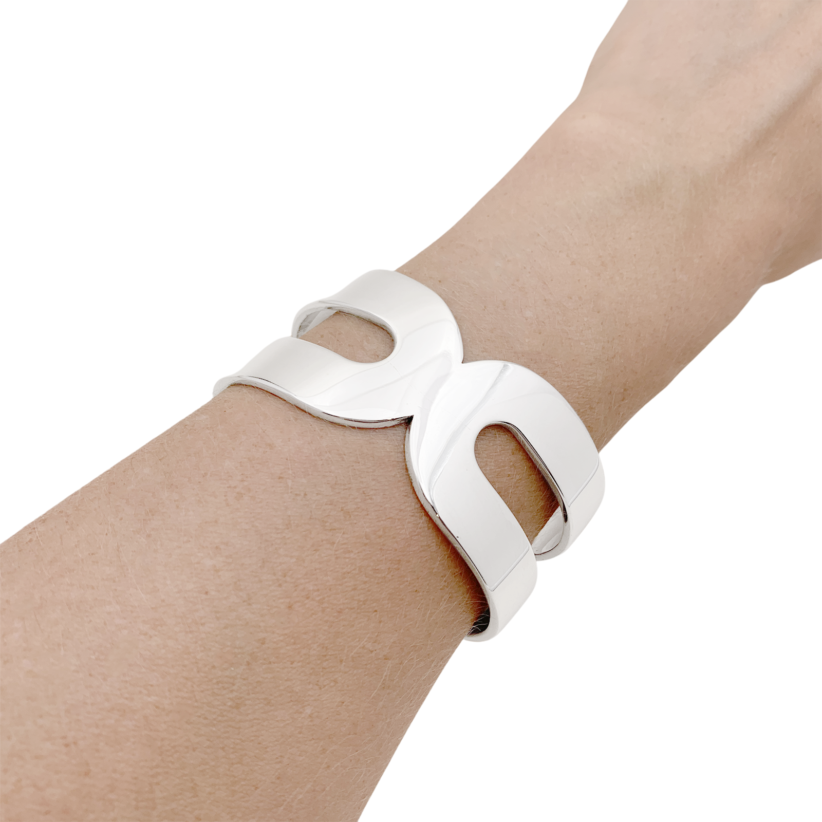 Bracelet Dinh Van, "Maillon XL", argent.
