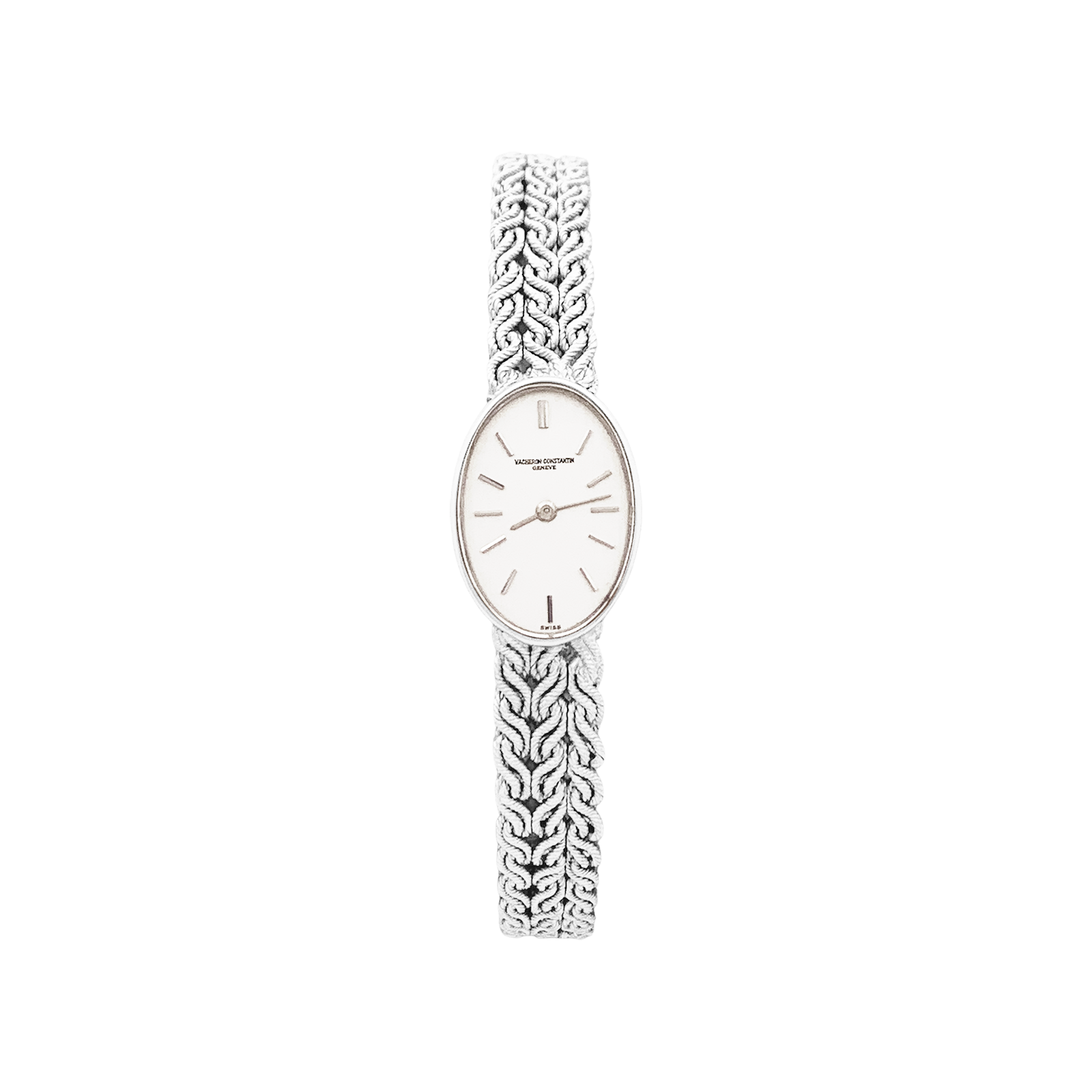 Montre Vacheron Constantin, or blanc.