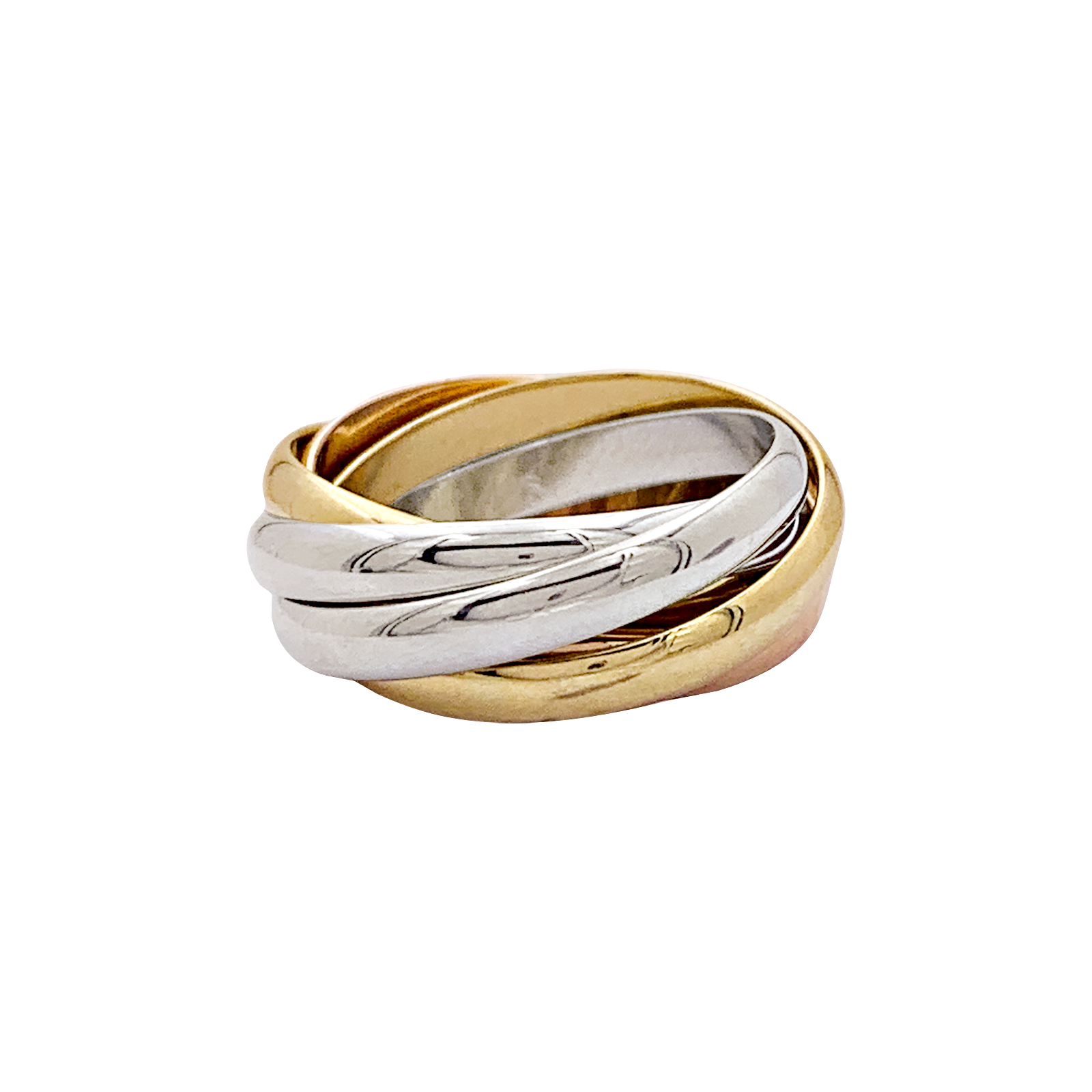 Bague Cartier, "Must de Cartier 5 anneaux", 3 ors.