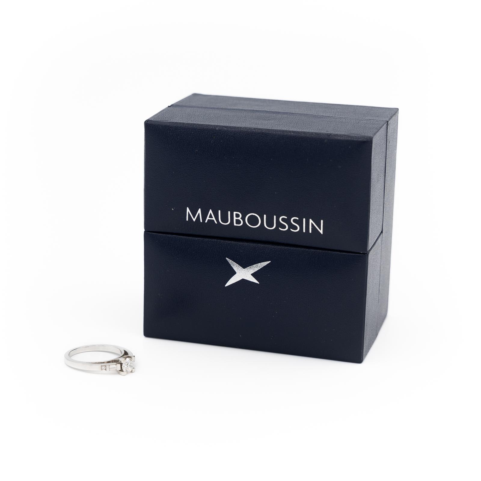 Mauboussin Courtisane Solitaire Ring White Gold Diamond