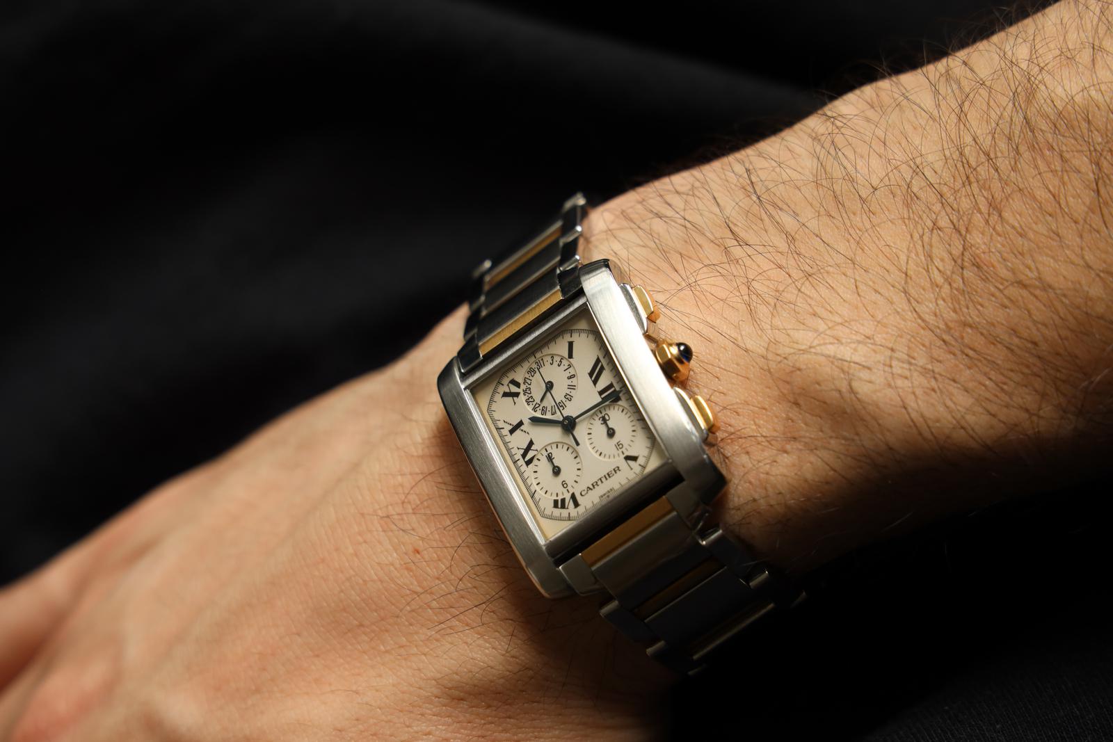 Cartier Tank Française Watch Yellow Gold, Steel