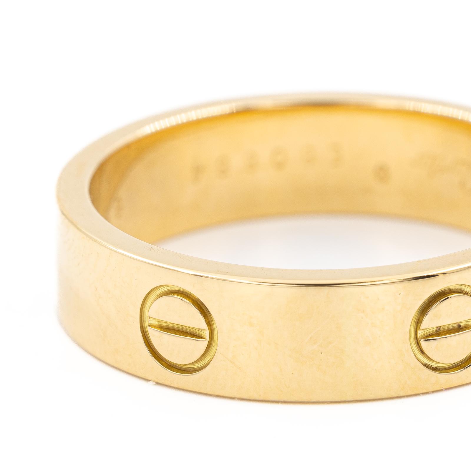 Cartier Love Ring Yellow Gold