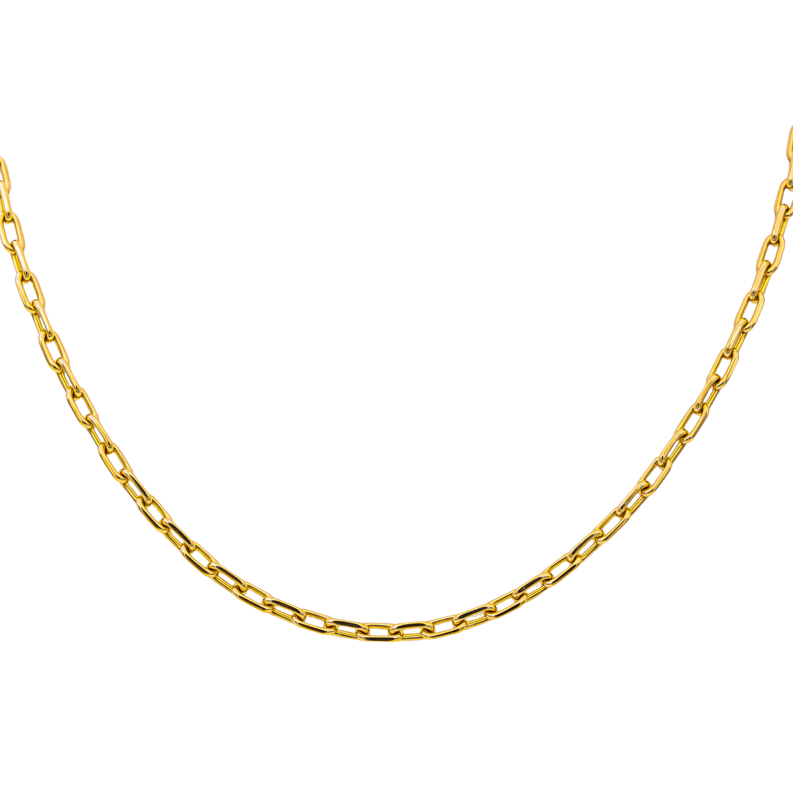 Cartier Santos Chain Necklace Yellow Gold