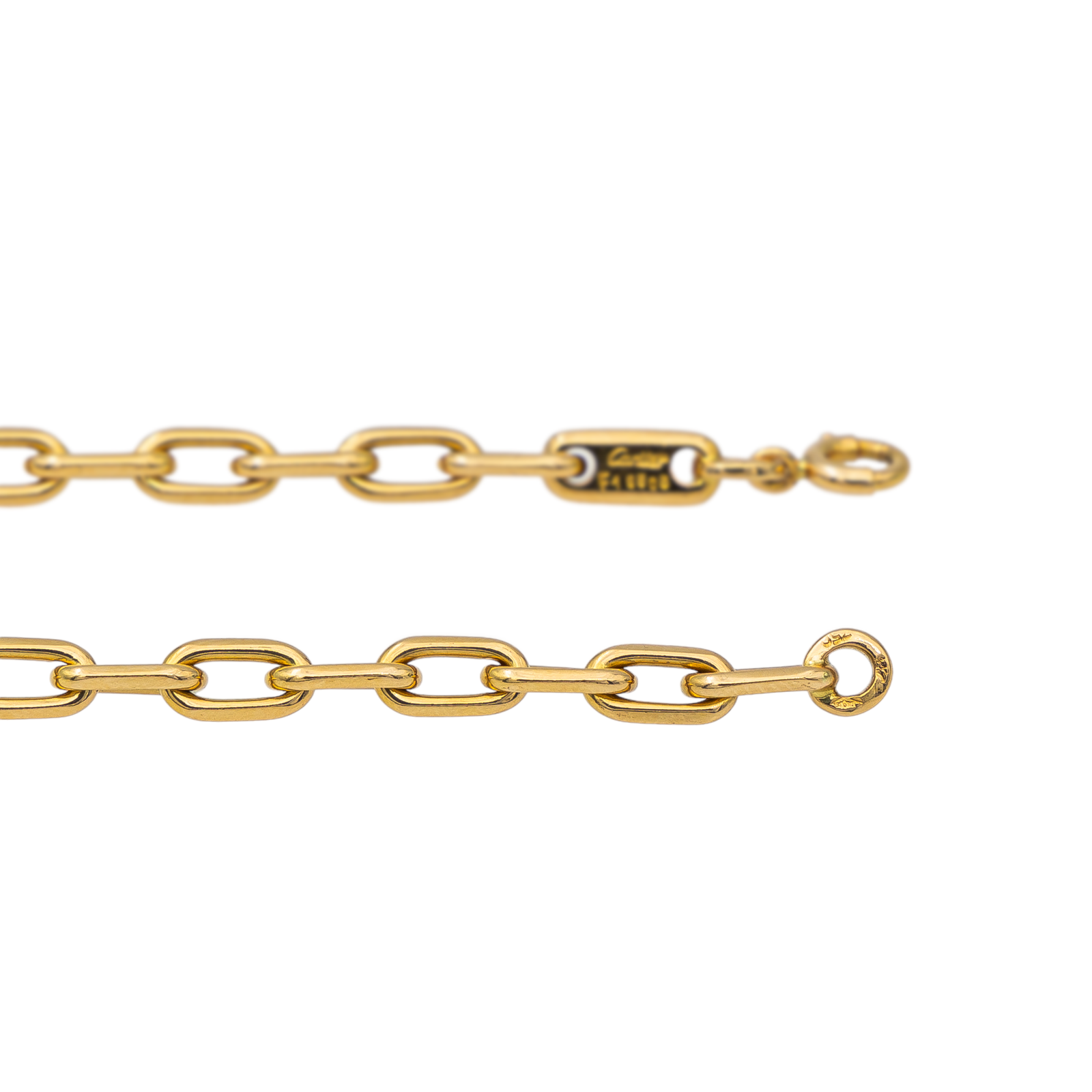 Cartier Santos Chain Necklace Yellow Gold