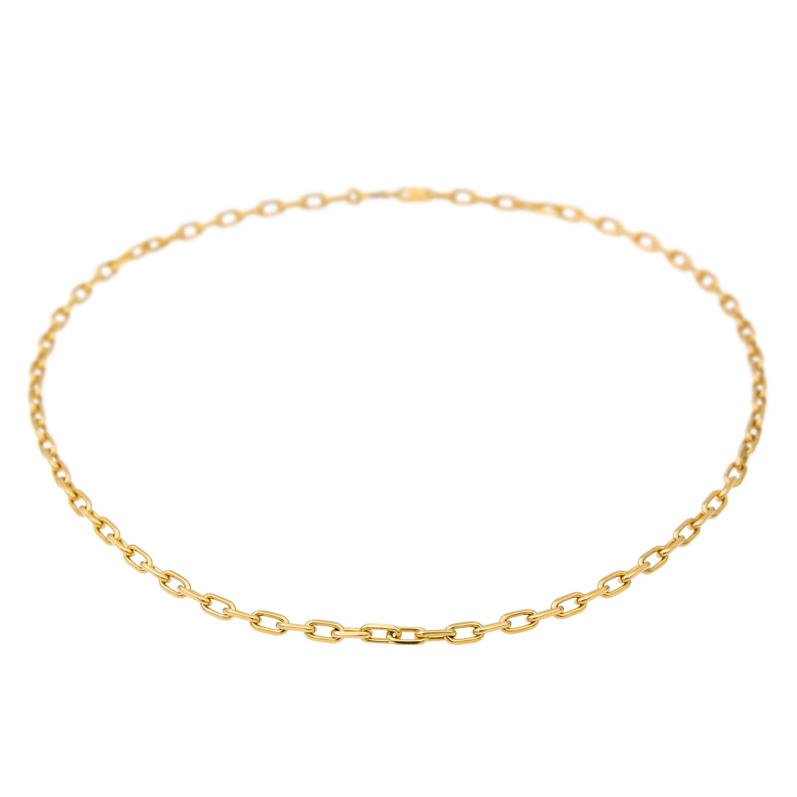 Cartier Santos Chain Necklace Yellow Gold