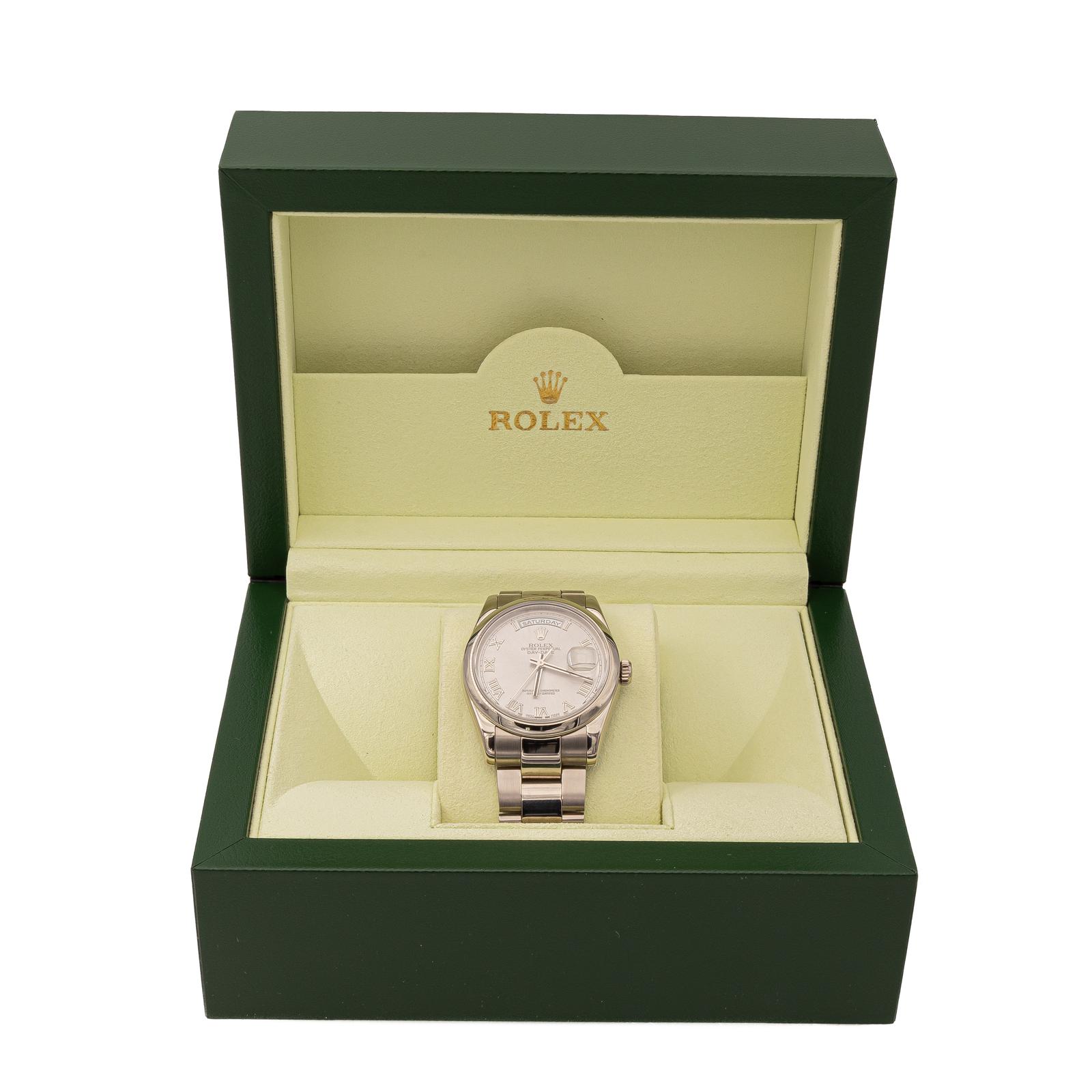 Rolex Day-Date Watch White Gold