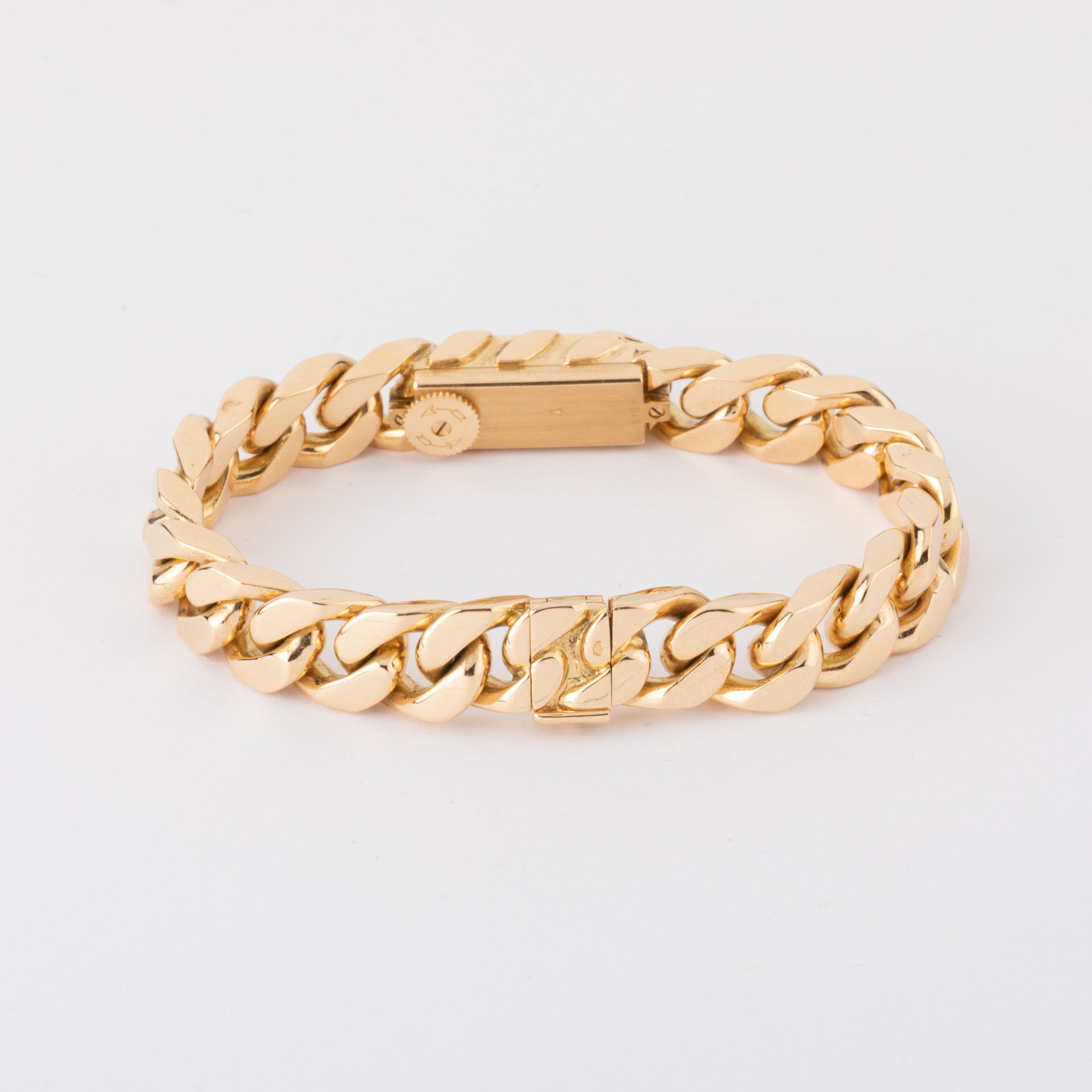 Vacheron et Constantin, a gourmette watch in 18K yellow gold