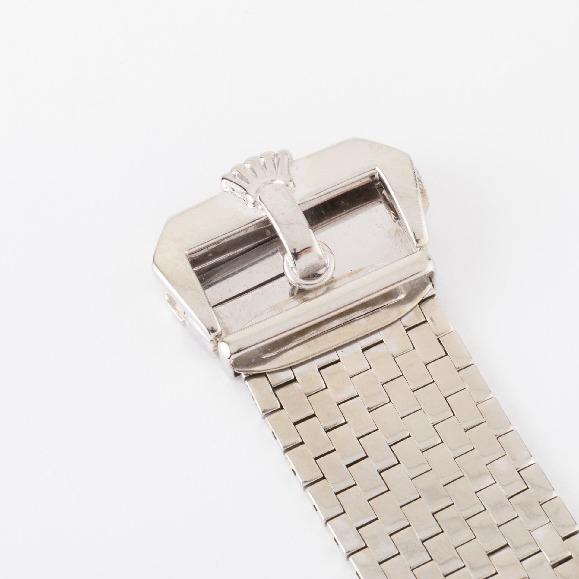 Rolex, a vintage watch in white gold and diamonds.